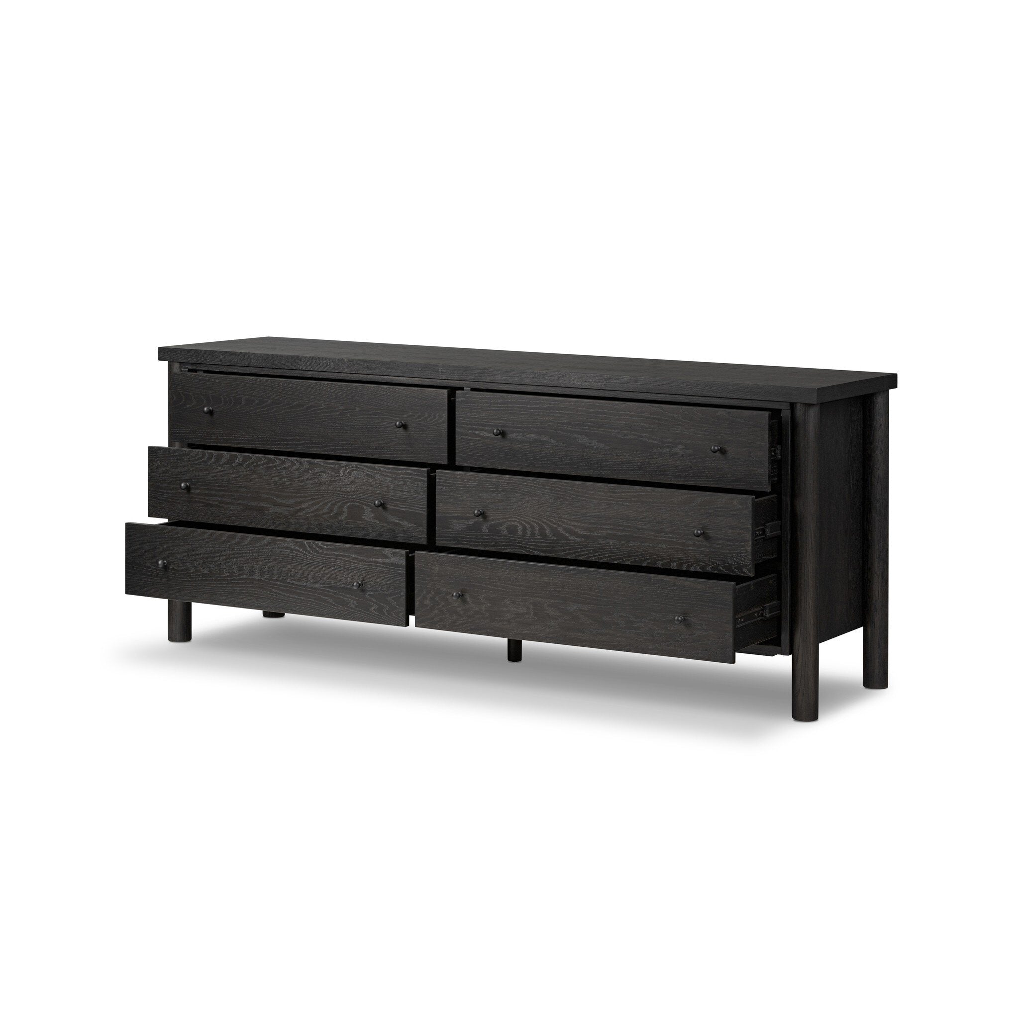 Roark 6 Drawer Dresser - Ebony Oak Veneer