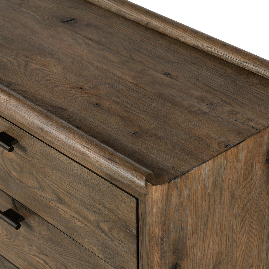Glenview 6 Drawer Dresser - Weathered Oak Veneer