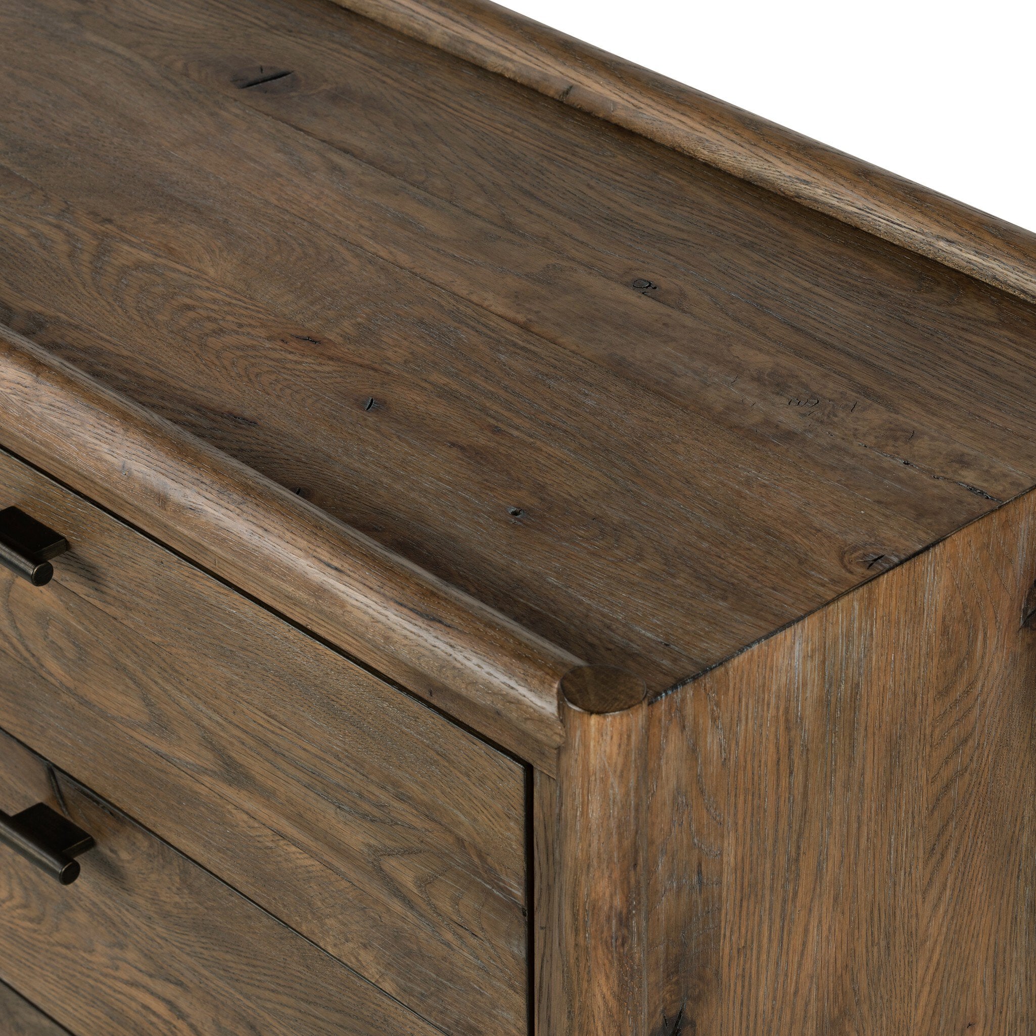 Glenview 6 Drawer Dresser - Weathered Oak Veneer