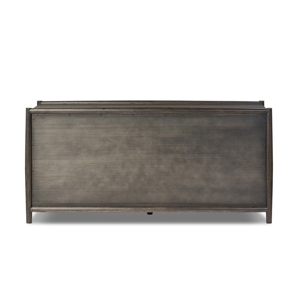 Glenview 6 Drawer Dresser - Smoked Black Resawn Oak