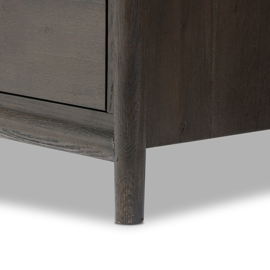 Glenview 6 Drawer Dresser - Smoked Black Resawn Oak