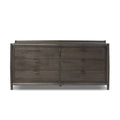 Glenview 6 Drawer Dresser - Smoked Black Resawn Oak