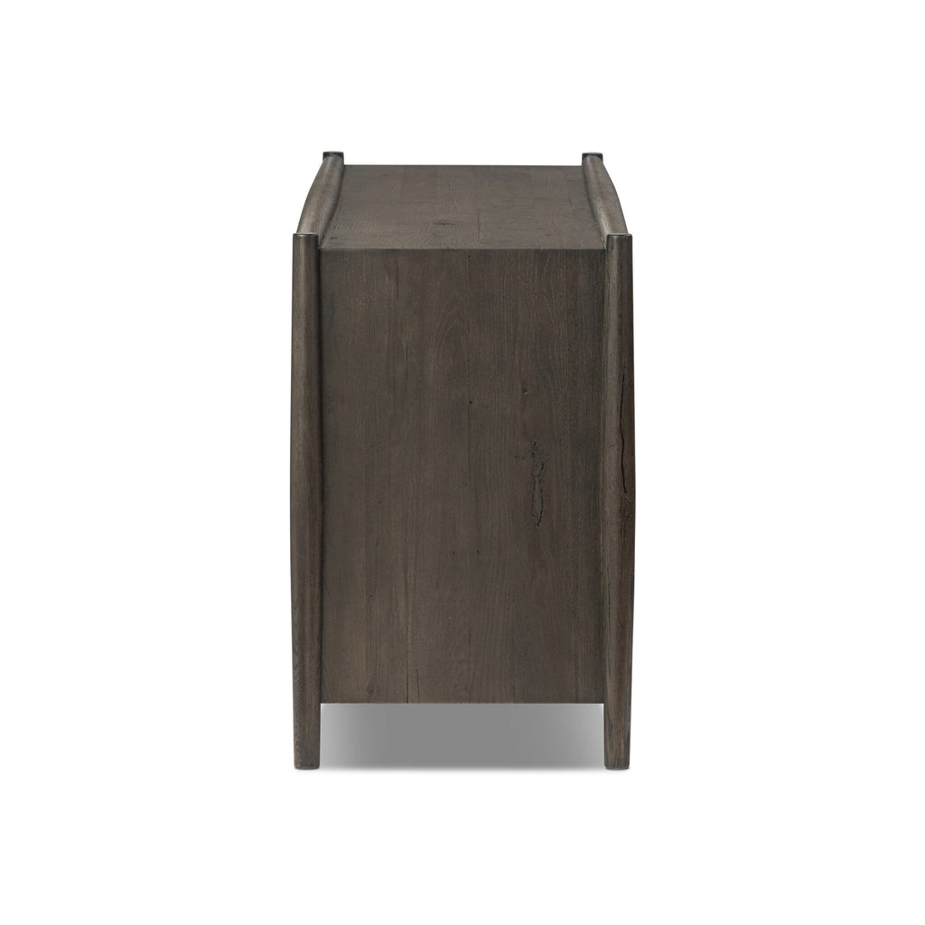Glenview 6 Drawer Dresser - Smoked Black Resawn Oak