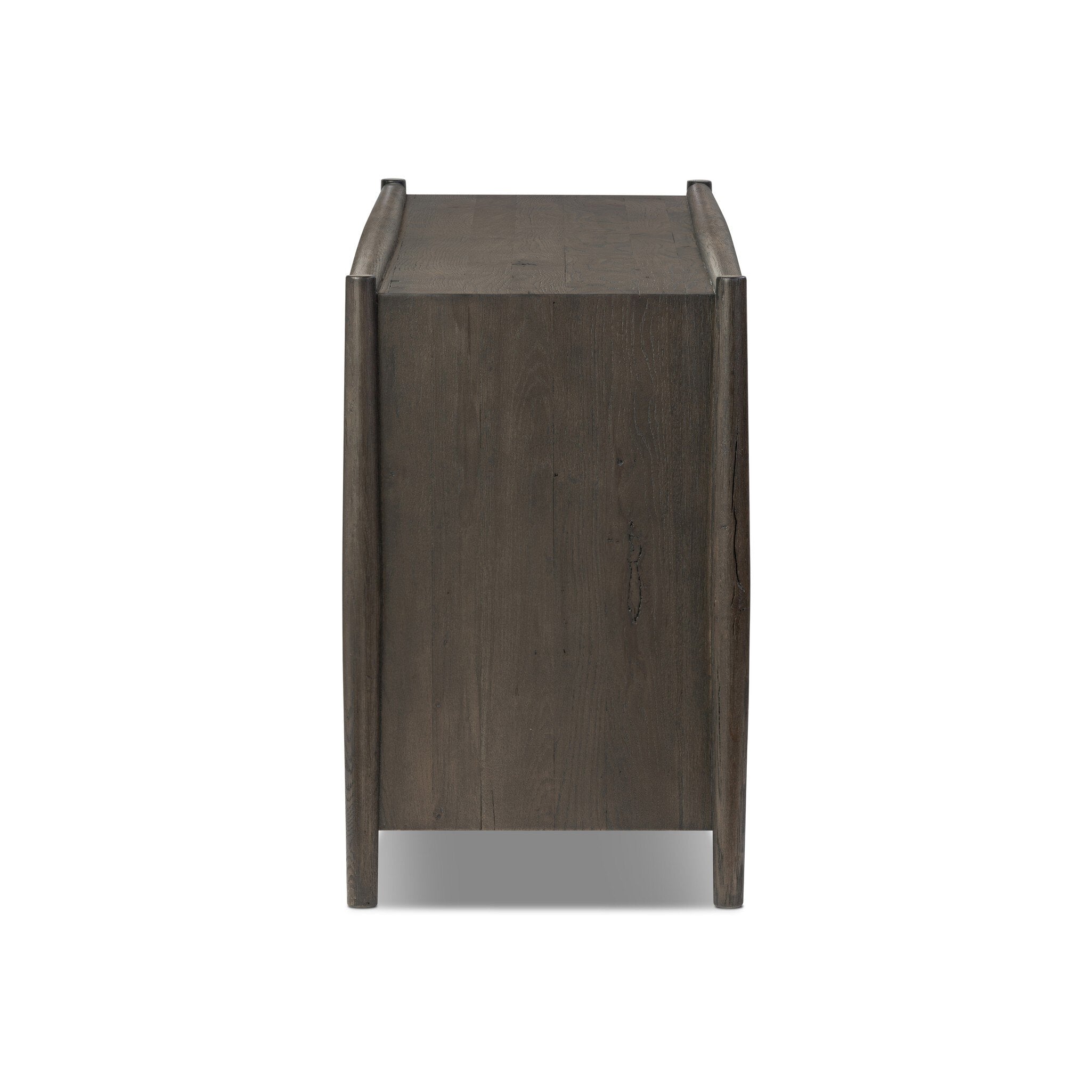 Glenview 6 Drawer Dresser - Smoked Black Resawn Oak