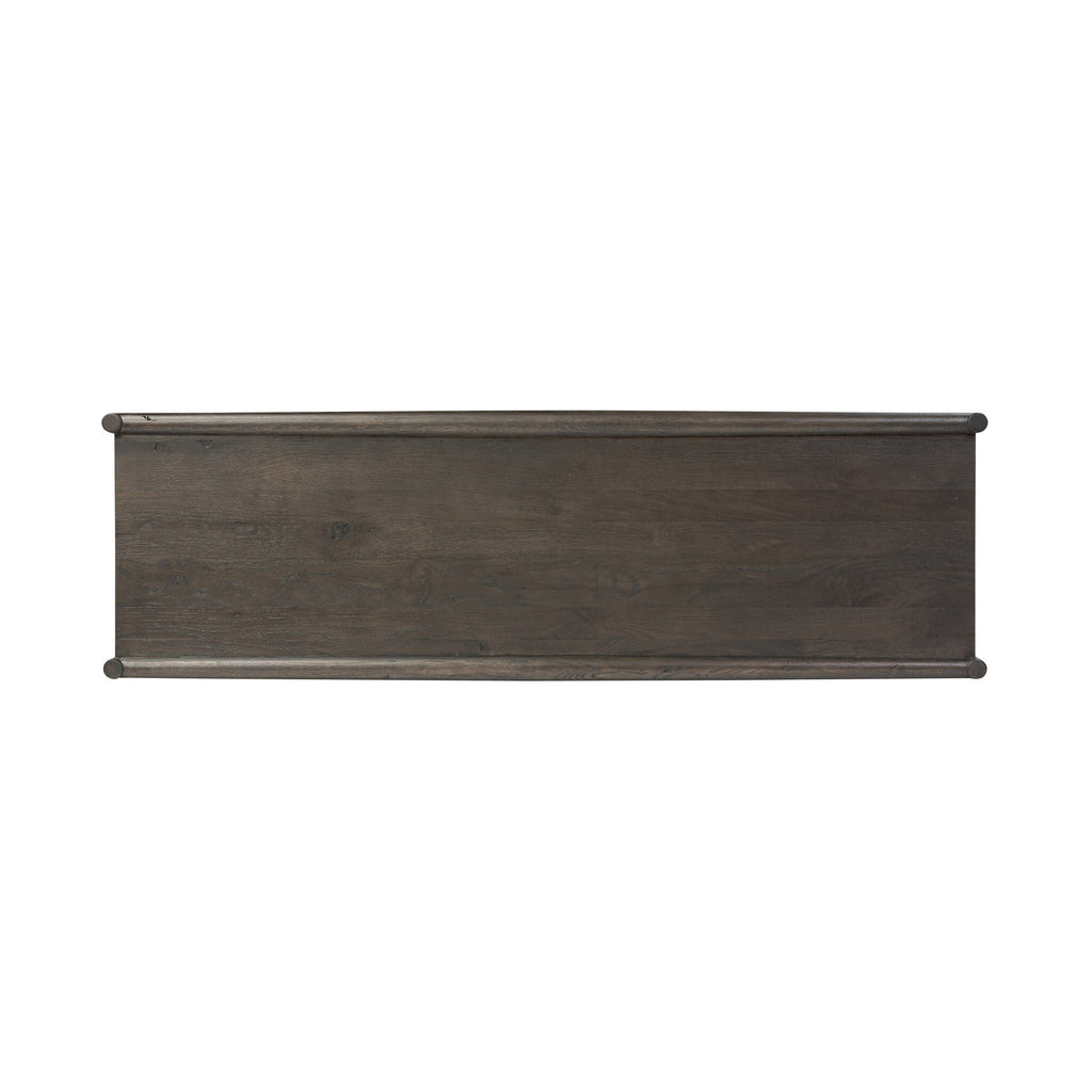 Glenview 6 Drawer Dresser - Smoked Black Resawn Oak