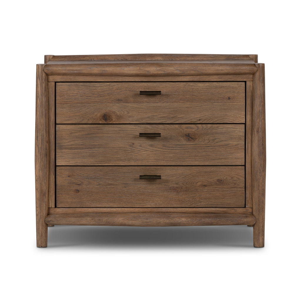 Glenview Nightstand - Weathered Oak Veneer