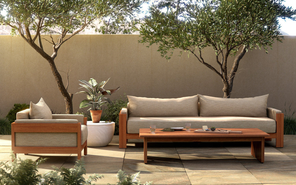 Chapman Outdoor Sofa-106" - Casa Cream