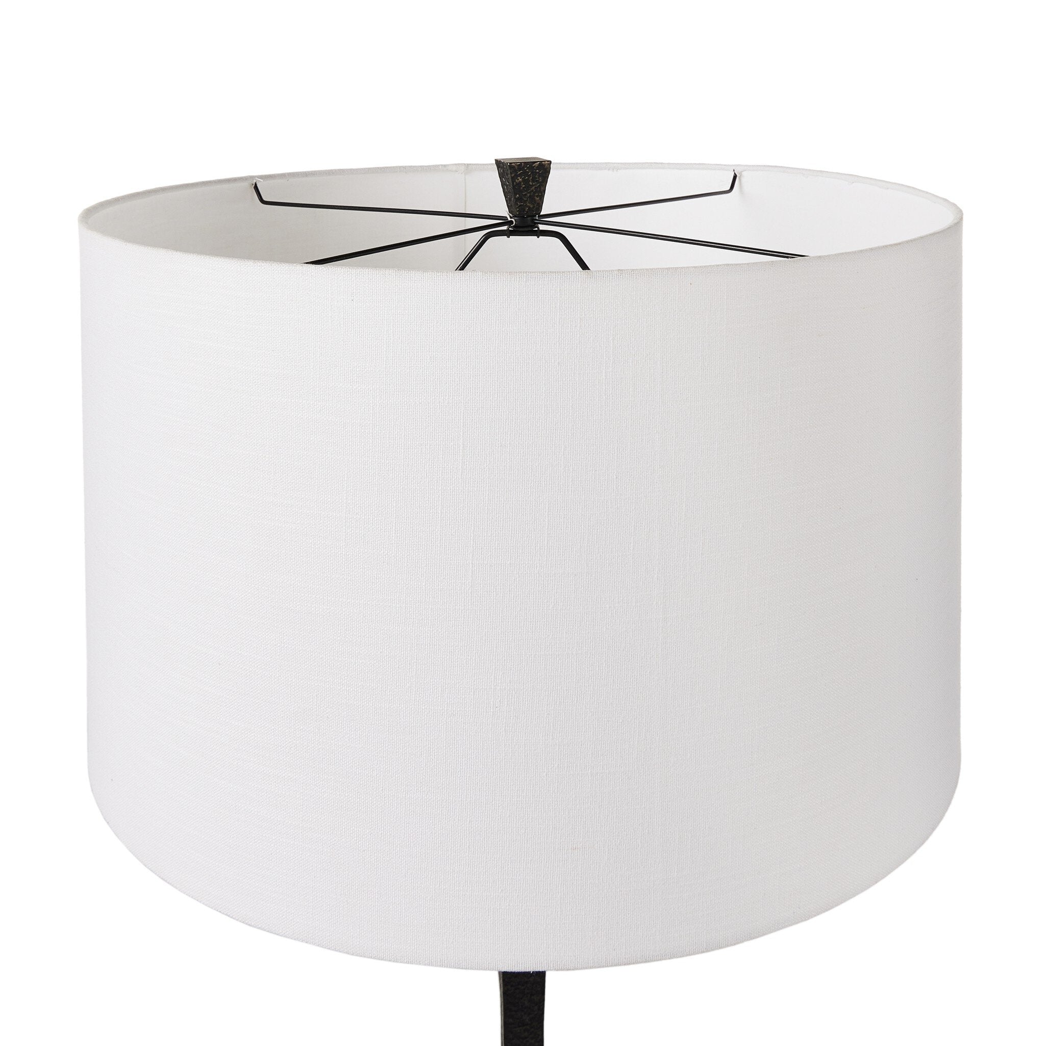 Tapered Forged Floor Lamp - Forged Black Aluminum