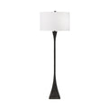 Tapered Forged Floor Lamp - Forged Black Aluminum