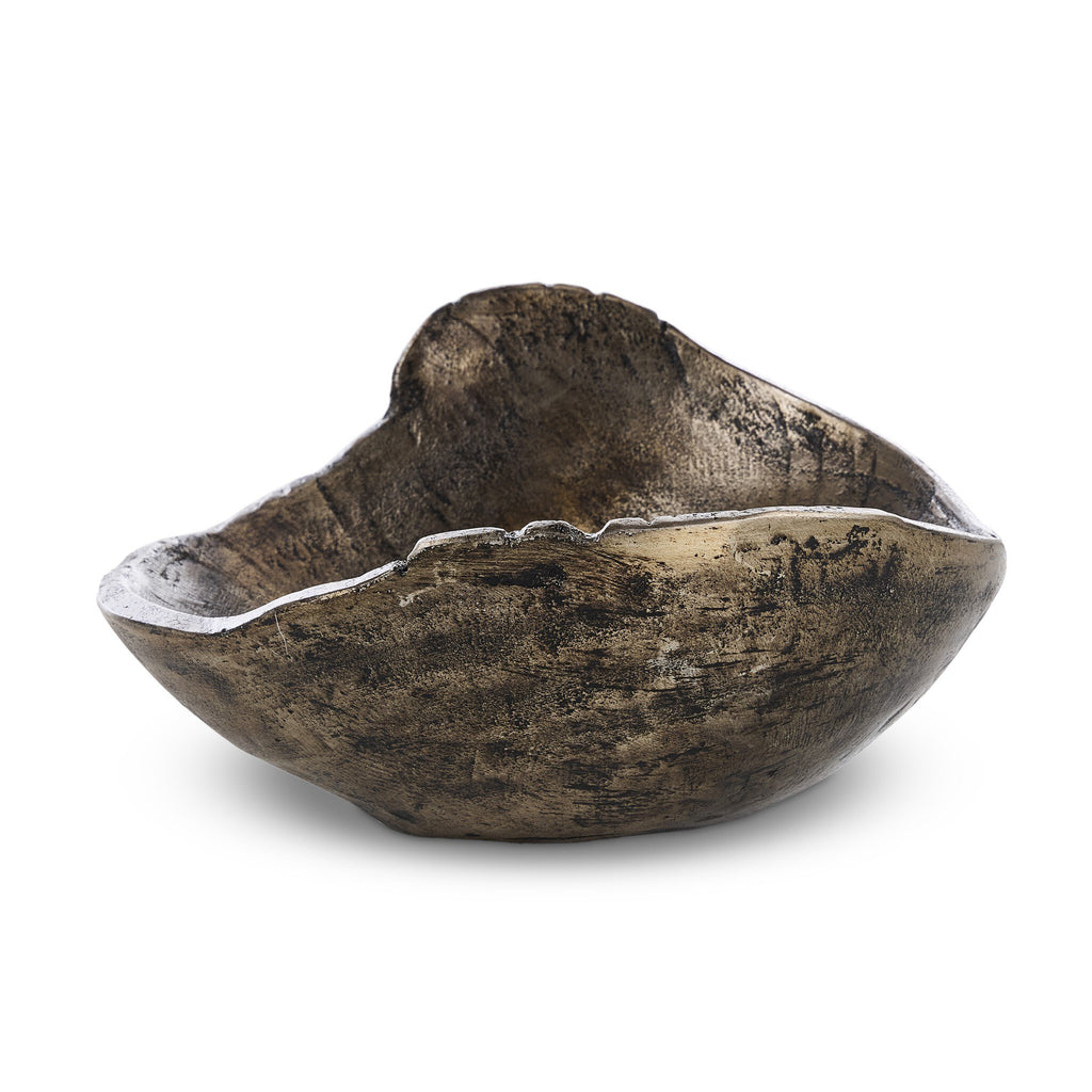 Jagen Outdoor Bowl - Rustic Cast Aluminum