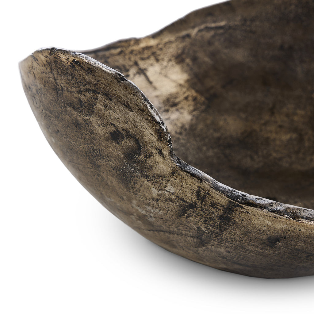 Jagen Outdoor Bowl - Rustic Cast Aluminum