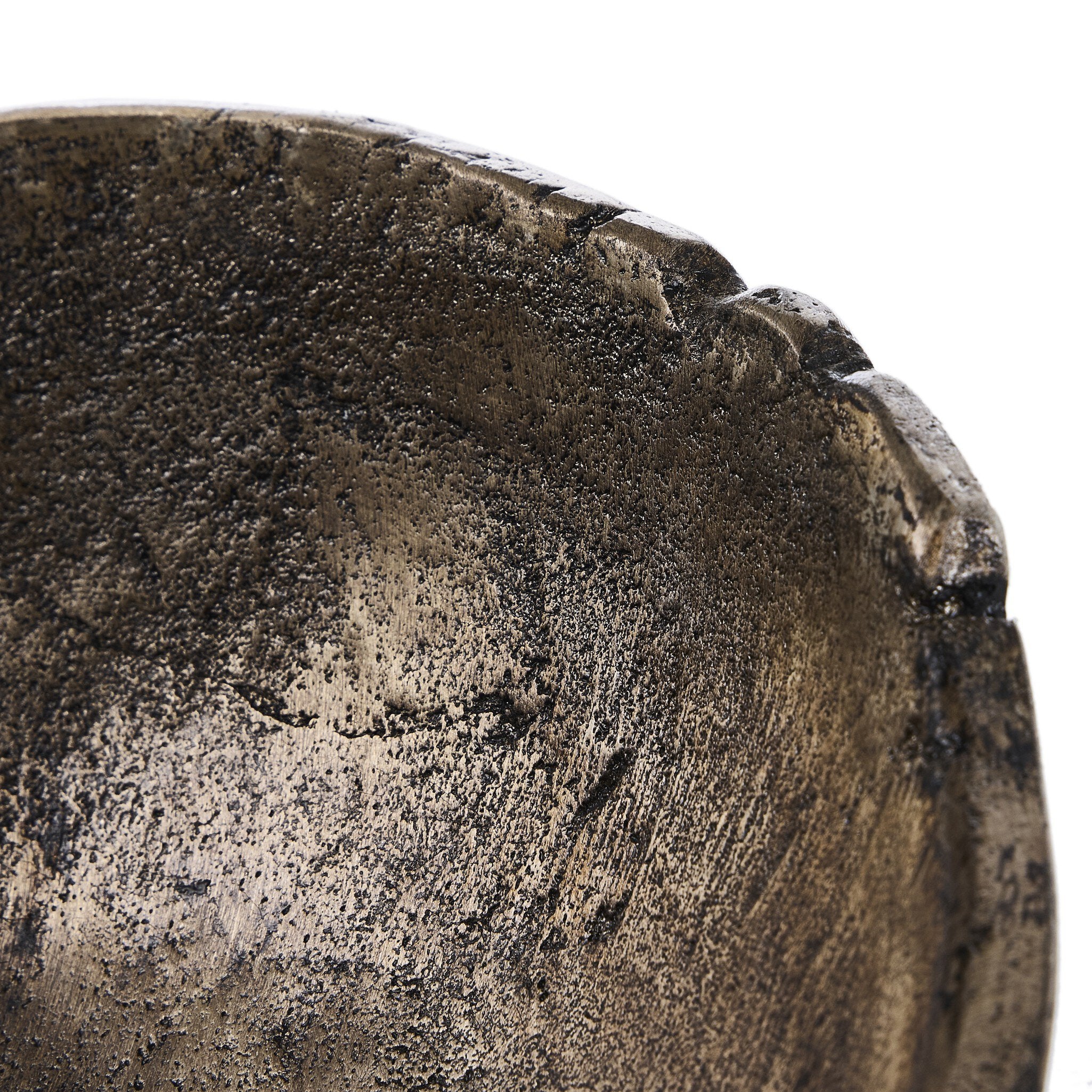 Jagen Outdoor Bowl - Rustic Cast Aluminum