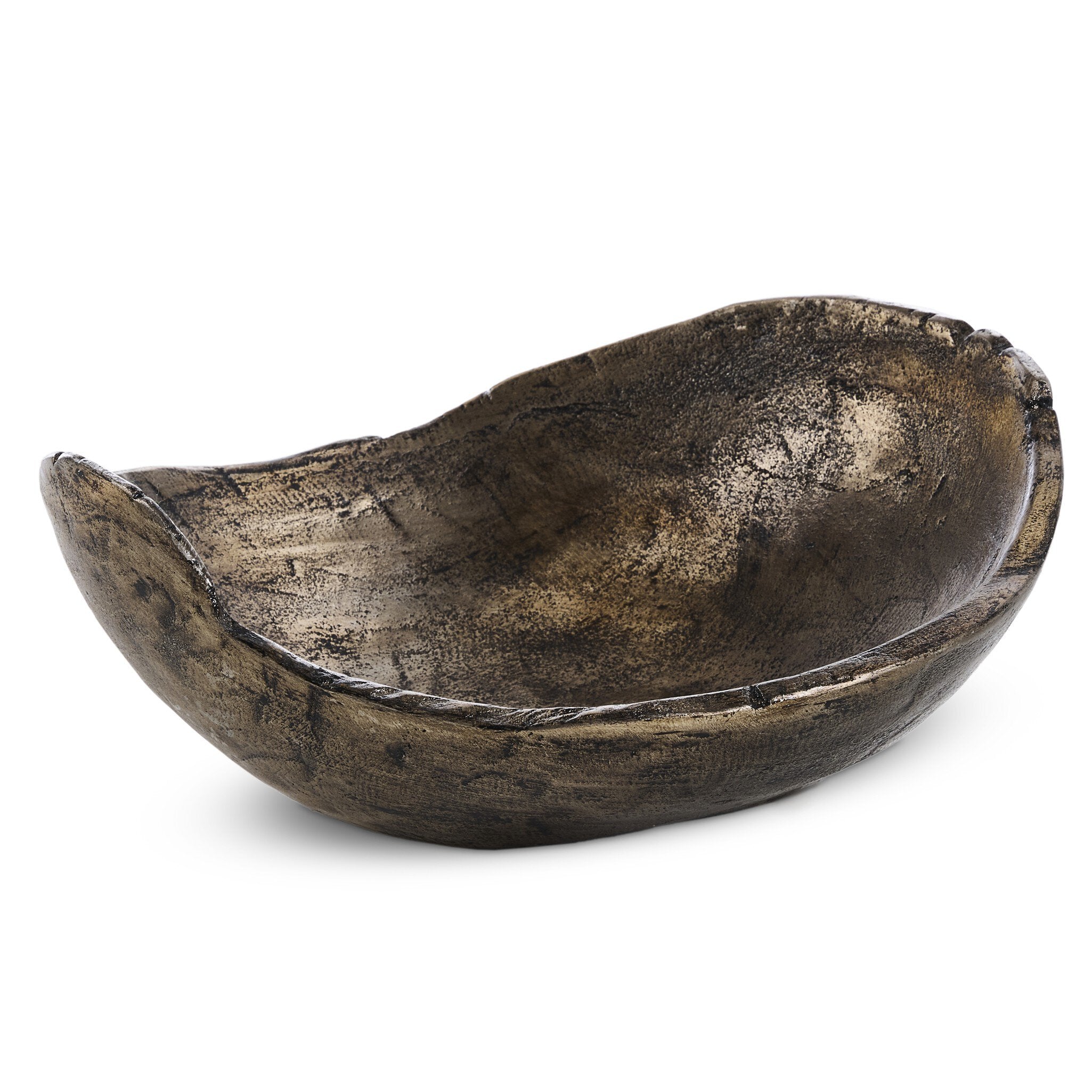 Jagen Outdoor Bowl - Rustic Cast Aluminum
