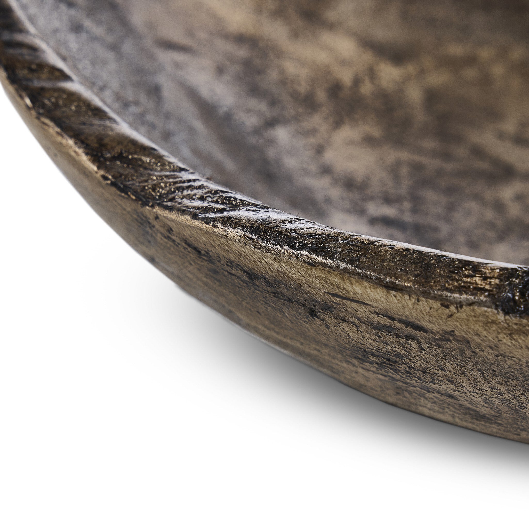 Jagen Outdoor Bowl - Rustic Cast Aluminum