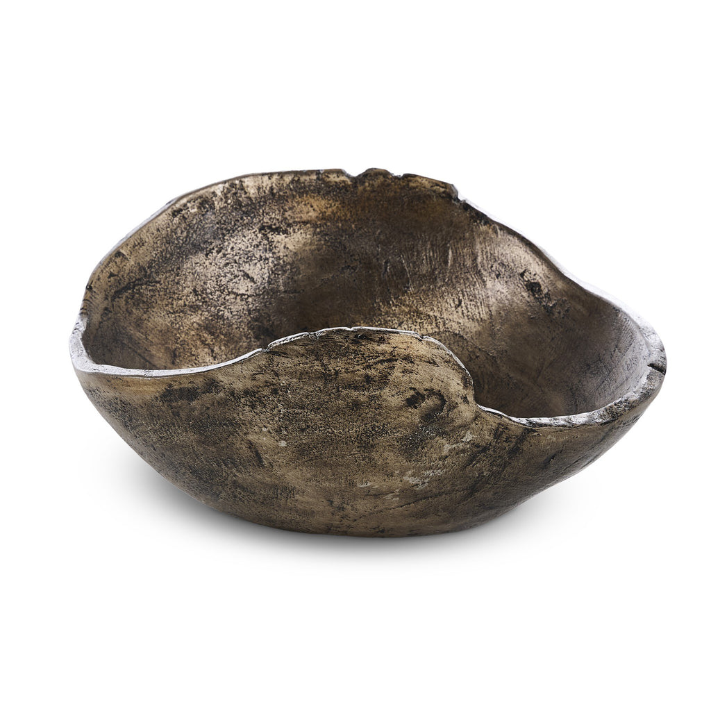 Jagen Outdoor Bowl - Rustic Cast Aluminum