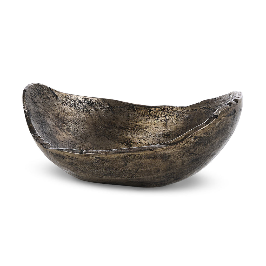 Jagen Outdoor Bowl - Rustic Cast Aluminum