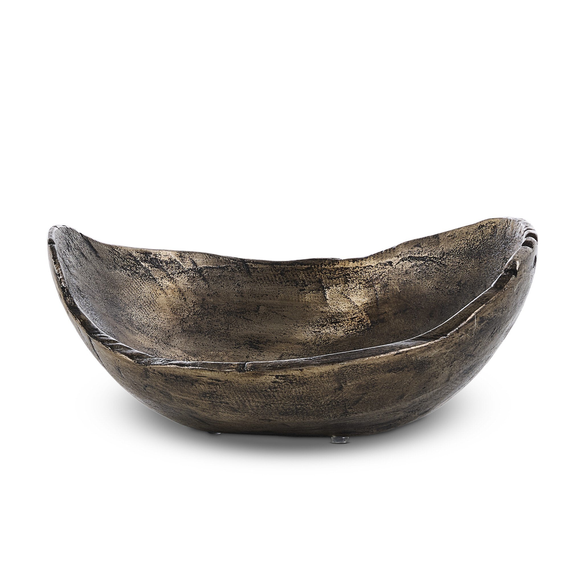 Jagen Outdoor Bowl - Rustic Cast Aluminum
