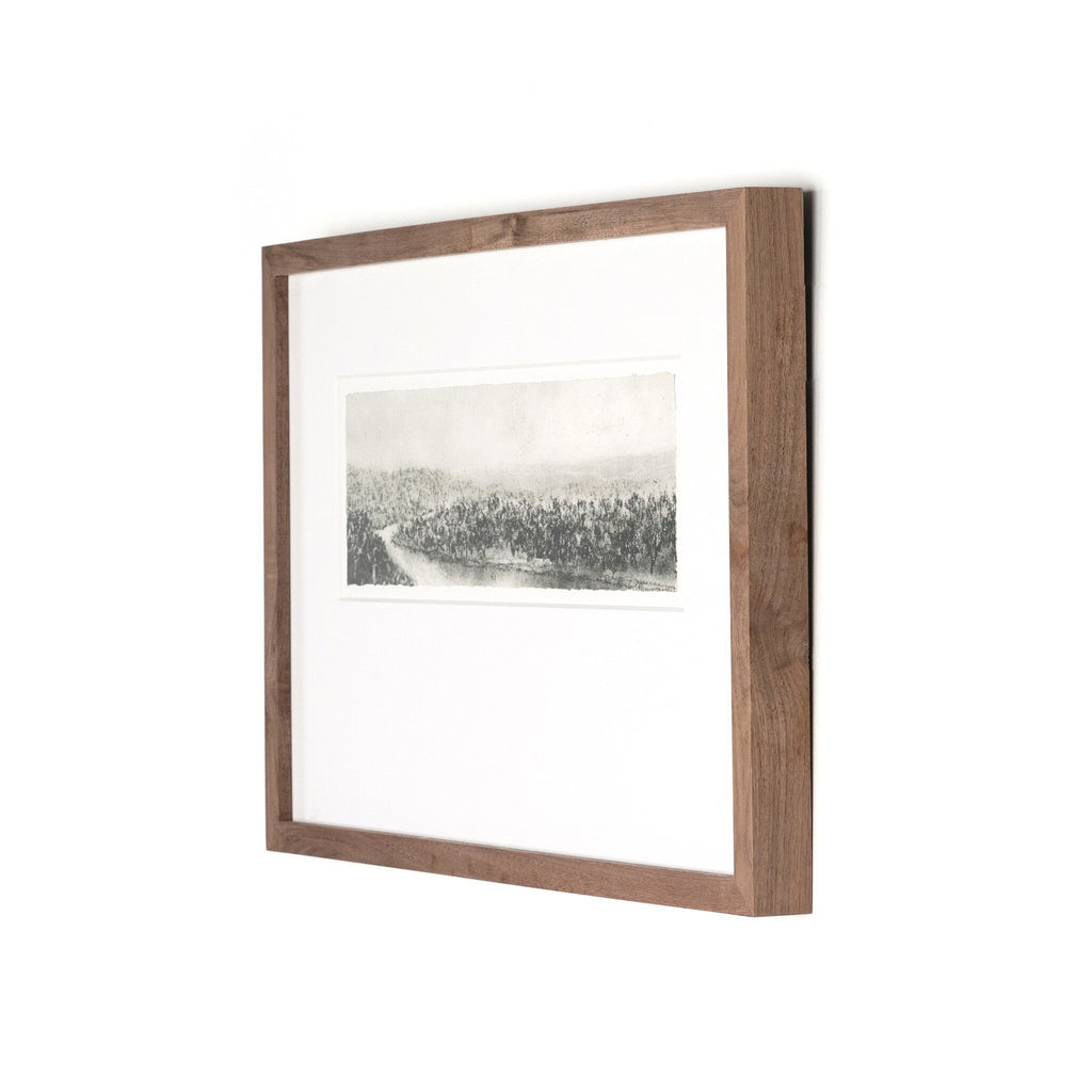 Hill Country Study II  by Aileen Fitzgerald - Rustic 1.5 Walnut