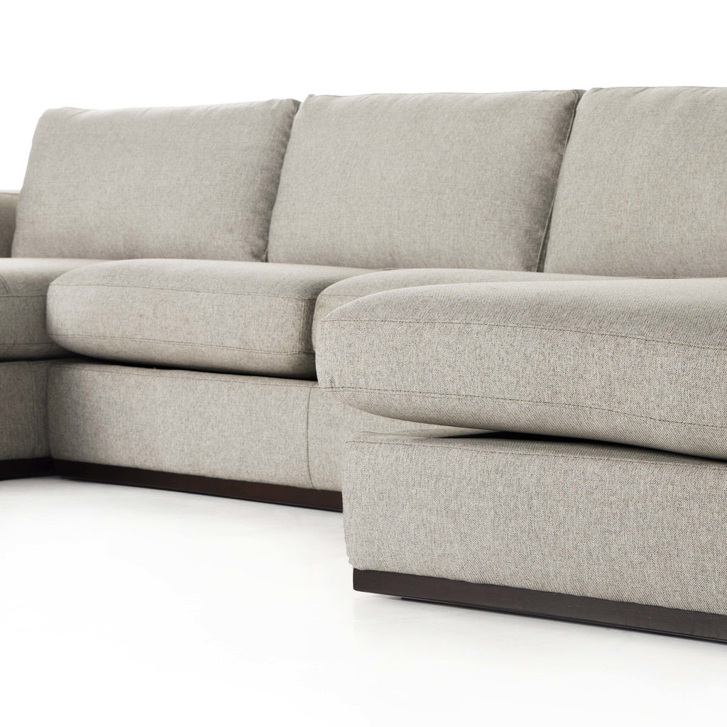 Colt 3-Piece U Sectional - Aldred Silver