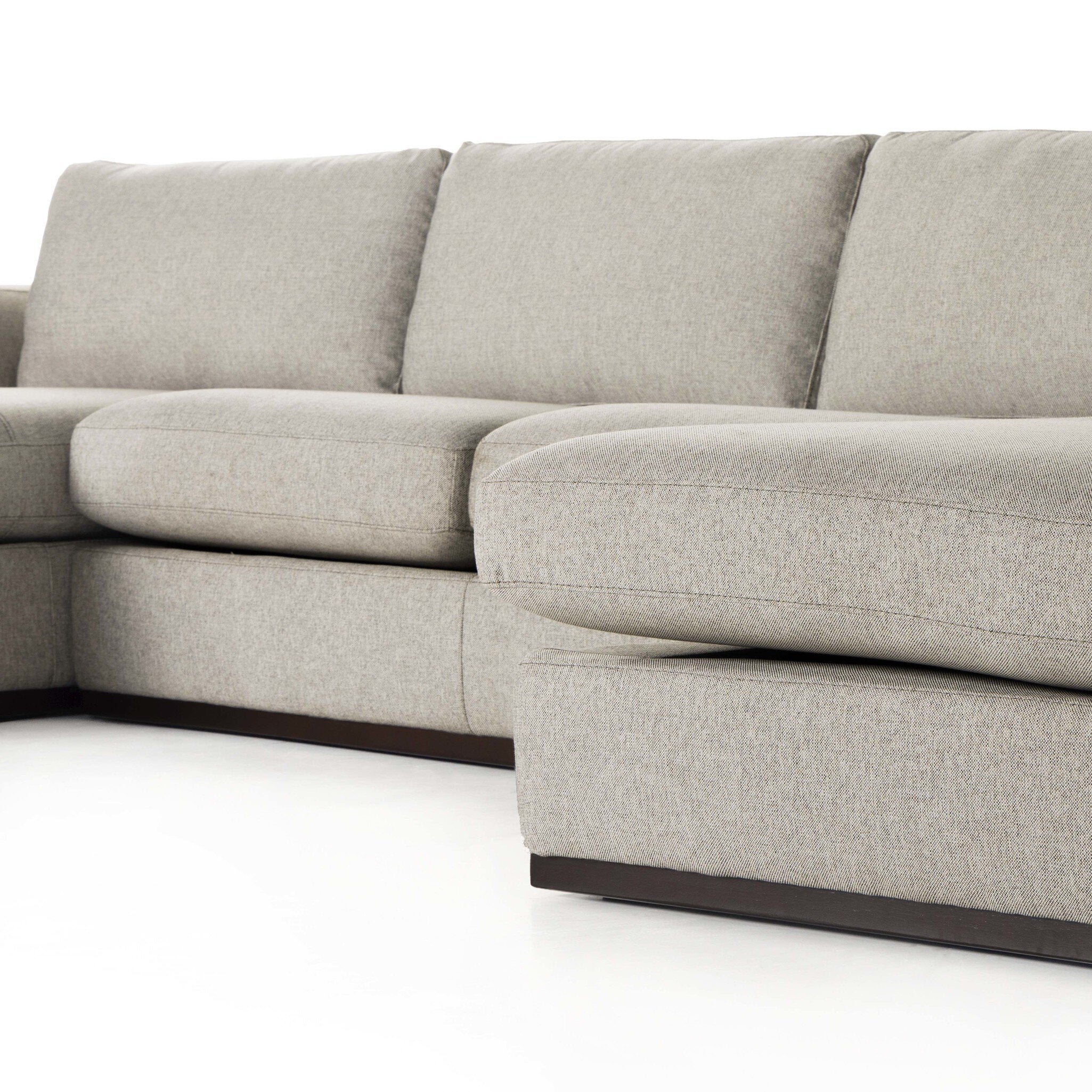 Colt 3-Piece U Sectional - Aldred Silver