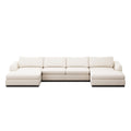 Colt 3-Piece U Sectional - Crypton Nomad Marshmallow