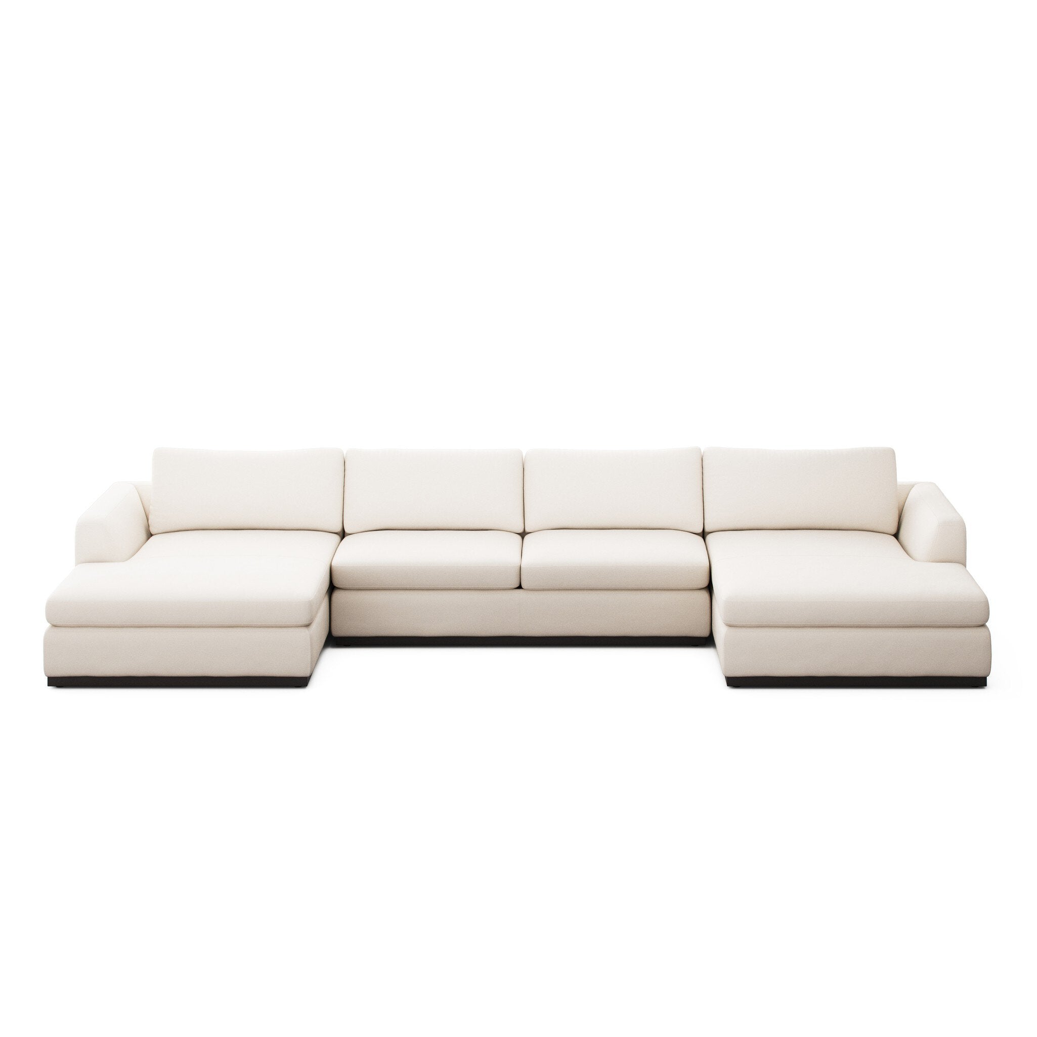 Colt 3-Piece U Sectional - Crypton Nomad Marshmallow