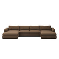 Colt 3-Piece U Sectional - Crypton Nomad Mushroom