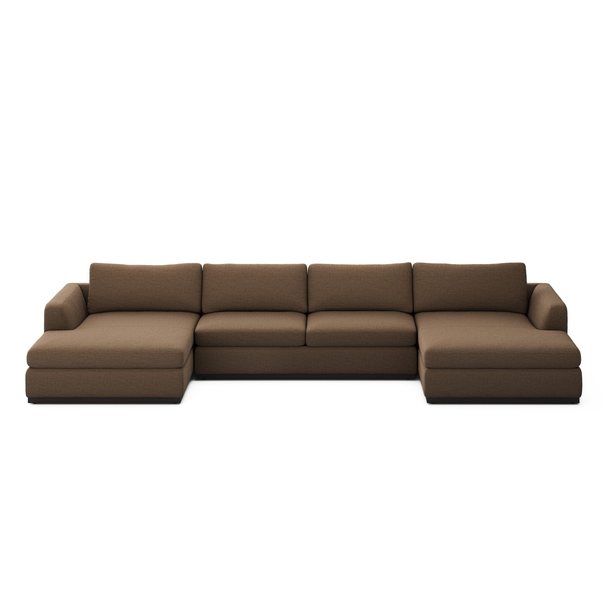 Colt 3-Piece U Sectional - Crypton Nomad Mushroom