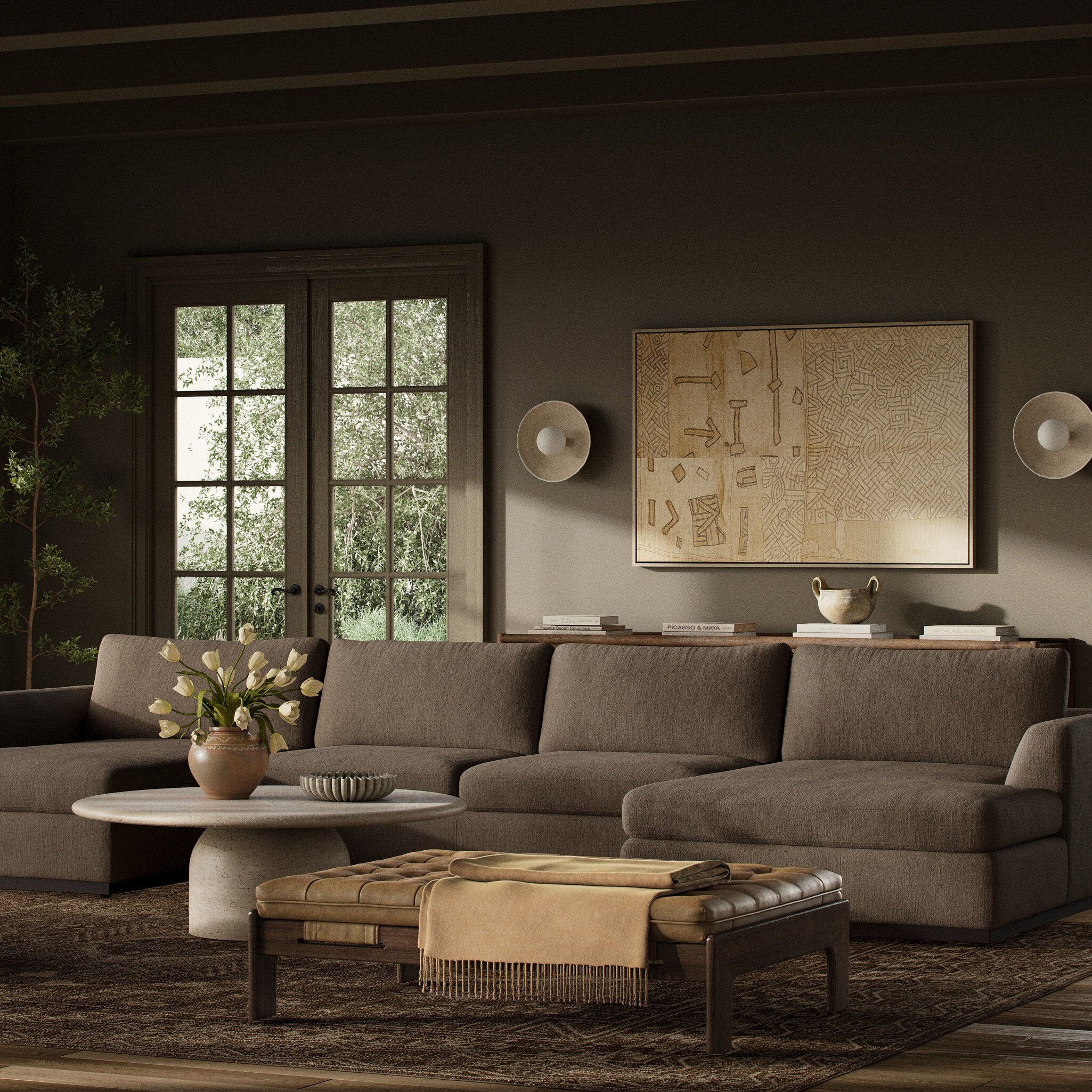 Colt 3-Piece U Sectional - Savoy Coffee