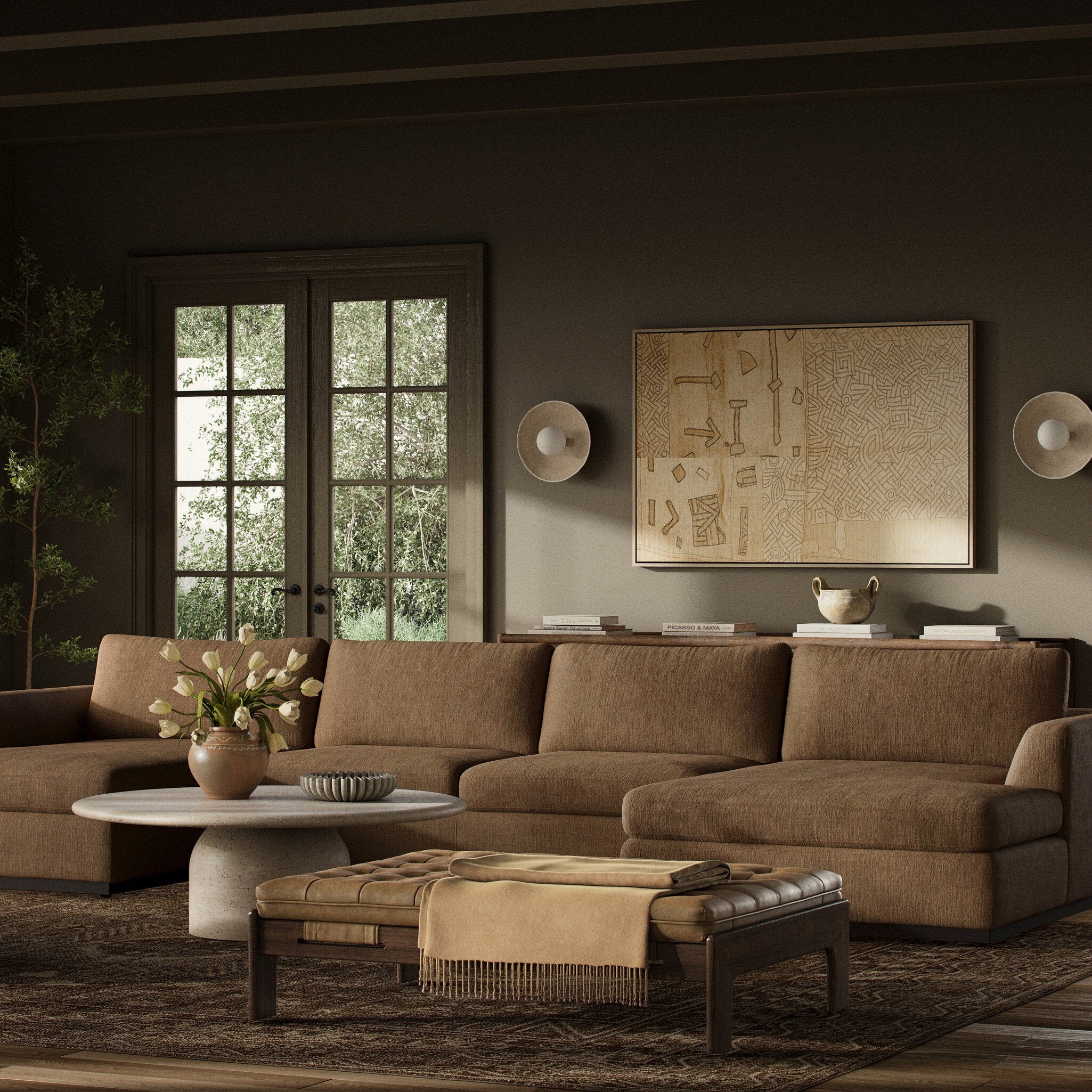 Colt 3-Piece U Sectional - Savoy Ochre