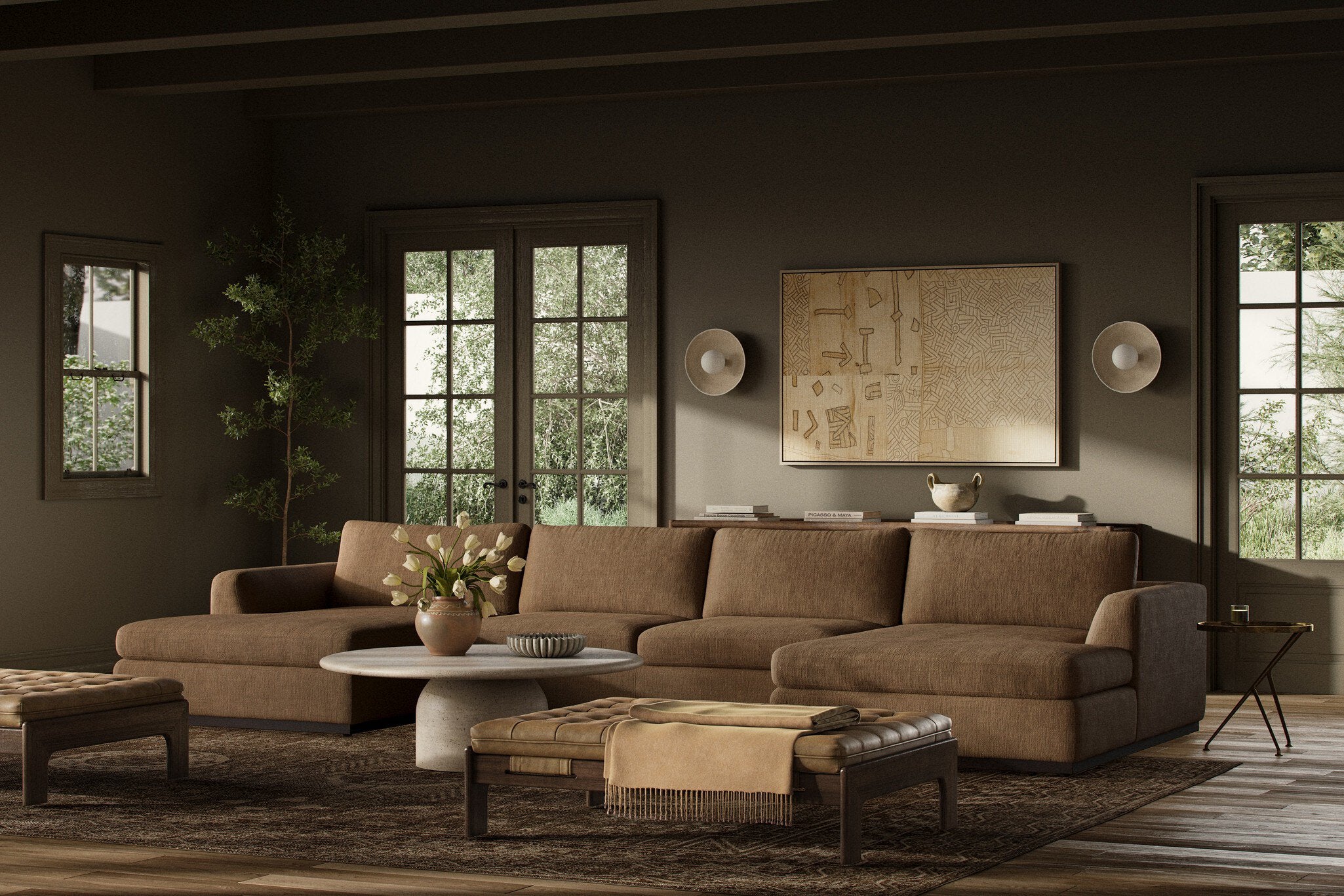 Colt 3-Piece U Sectional - Savoy Ochre