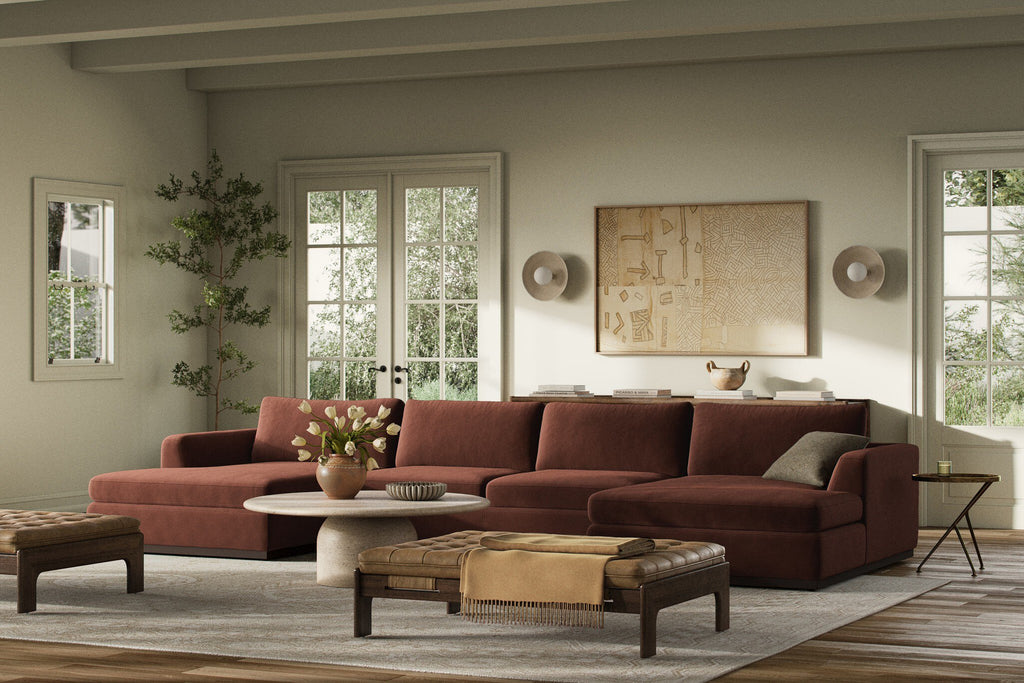 Colt 3-Piece U Sectional - Surrey Auburn