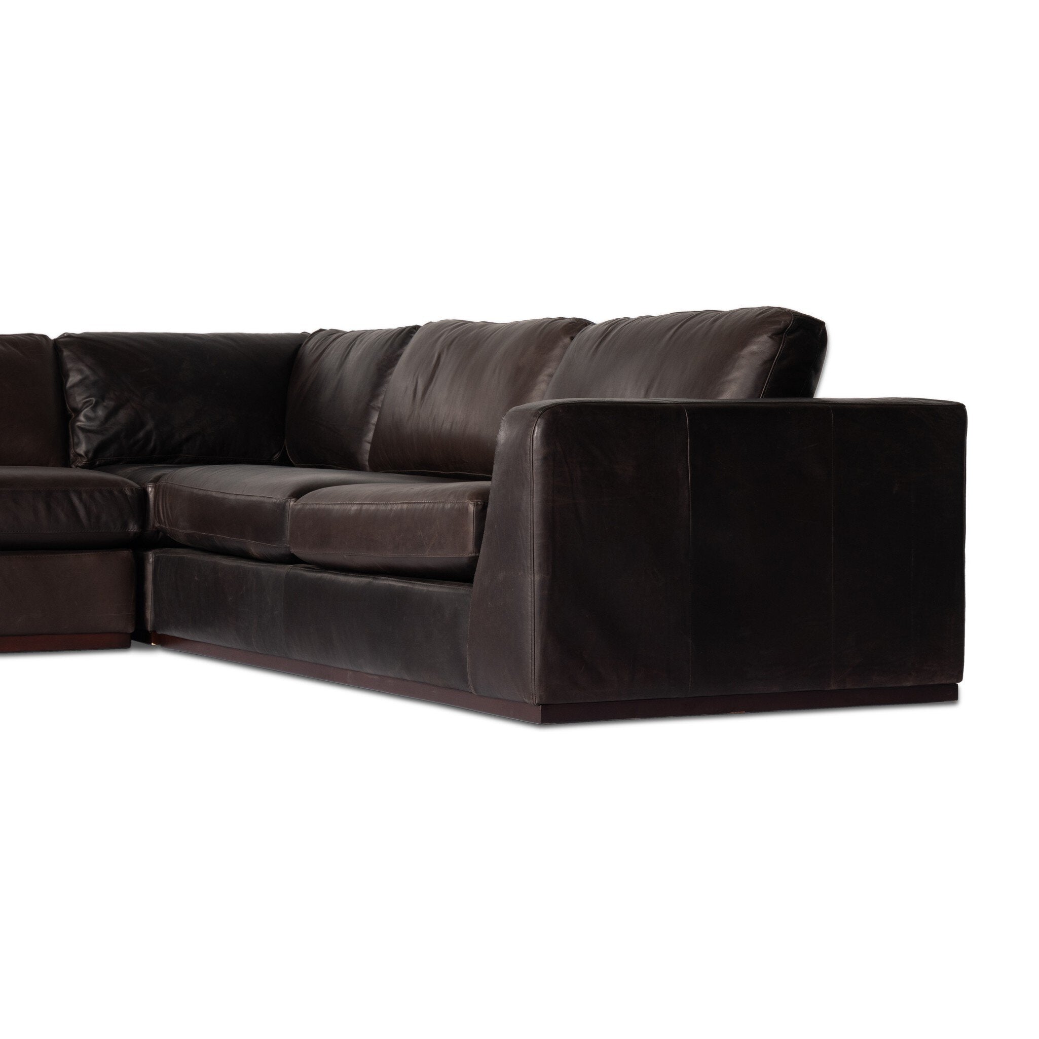 Colt 4-Piece Sectional - Heirloom Cigar | Left Chaise