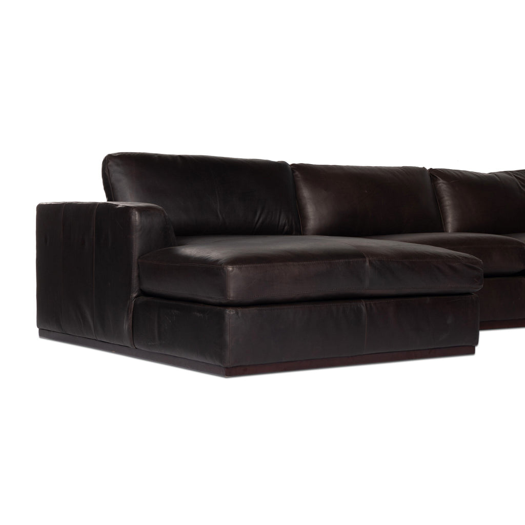 Colt 4-Piece Sectional - Heirloom Cigar | Left Chaise