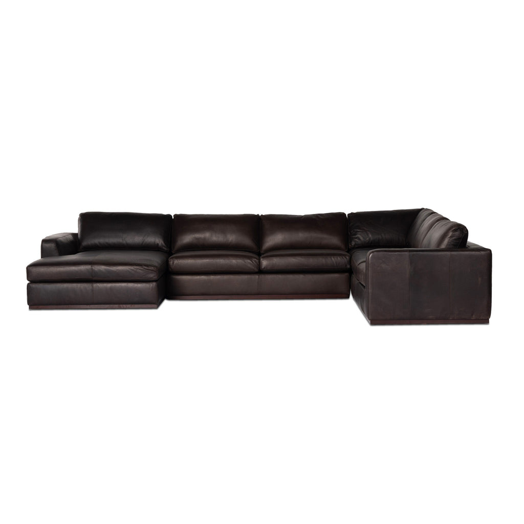 Colt 4-Piece Sectional - Heirloom Cigar | Left Chaise