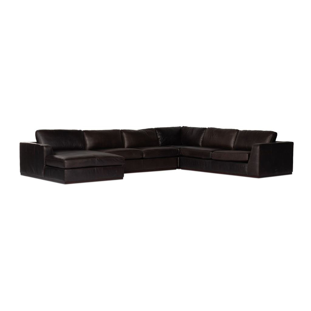 Colt 4-Piece Sectional - Heirloom Cigar | Left Chaise