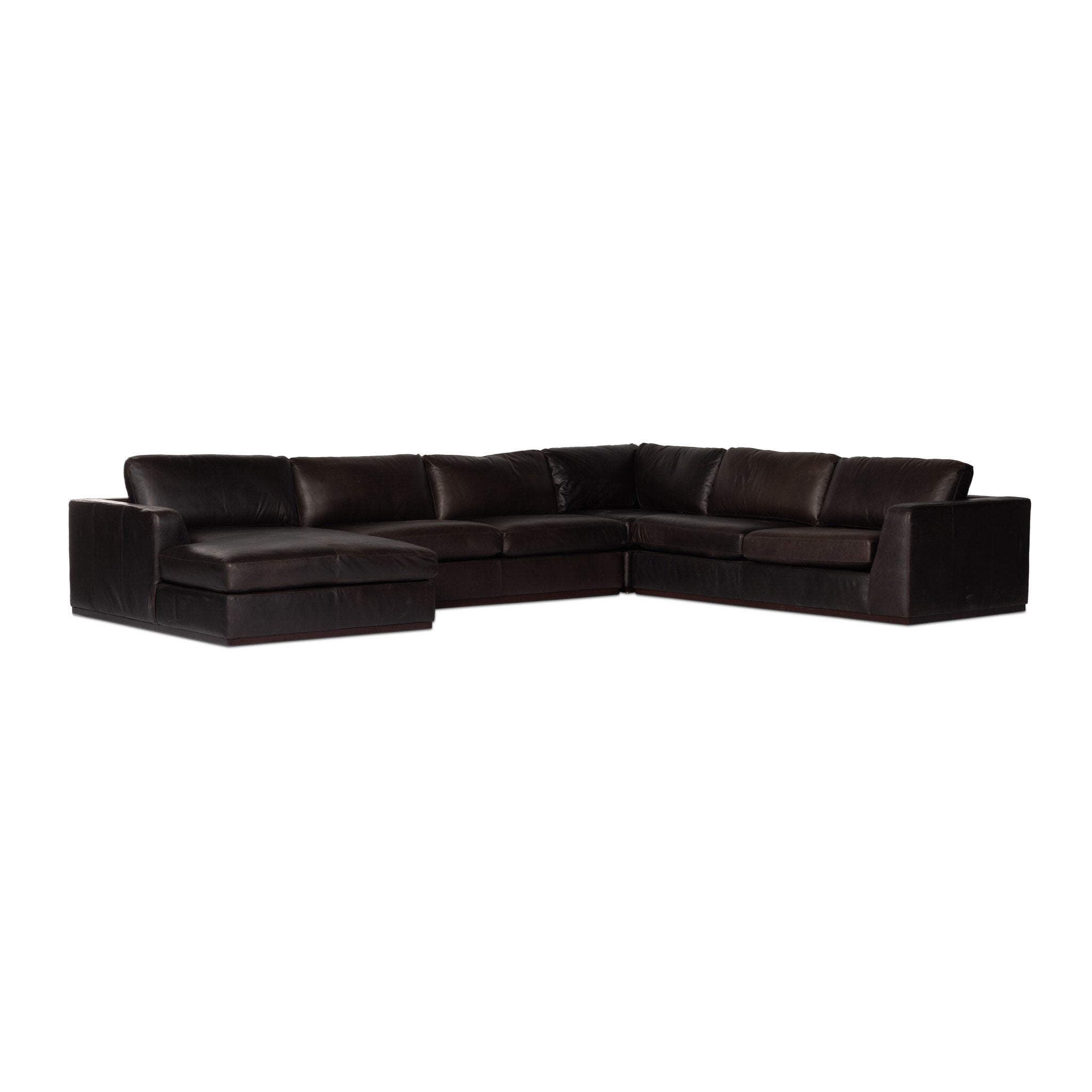 Colt 4-Piece Sectional - Heirloom Cigar | Left Chaise