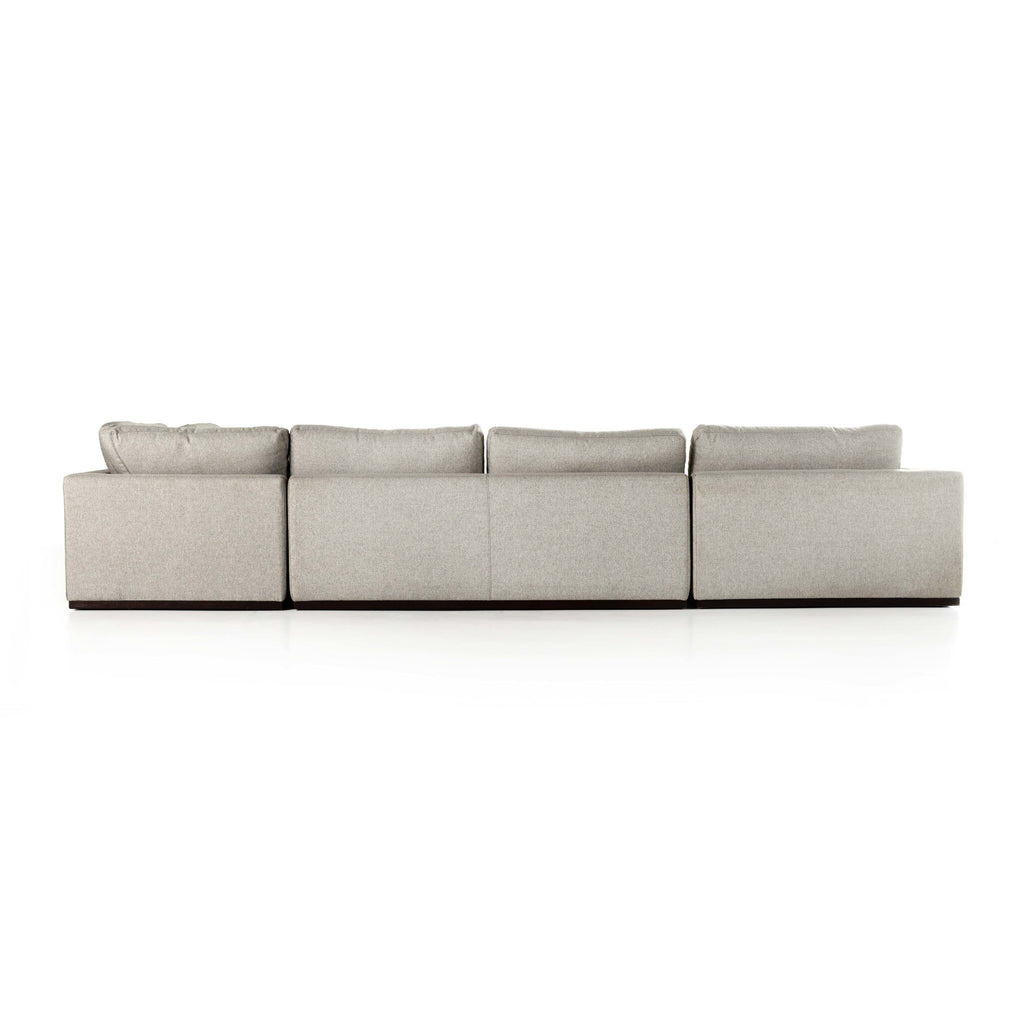 Colt 4-Piece Sectional - Aldred Silver | Left Chaise