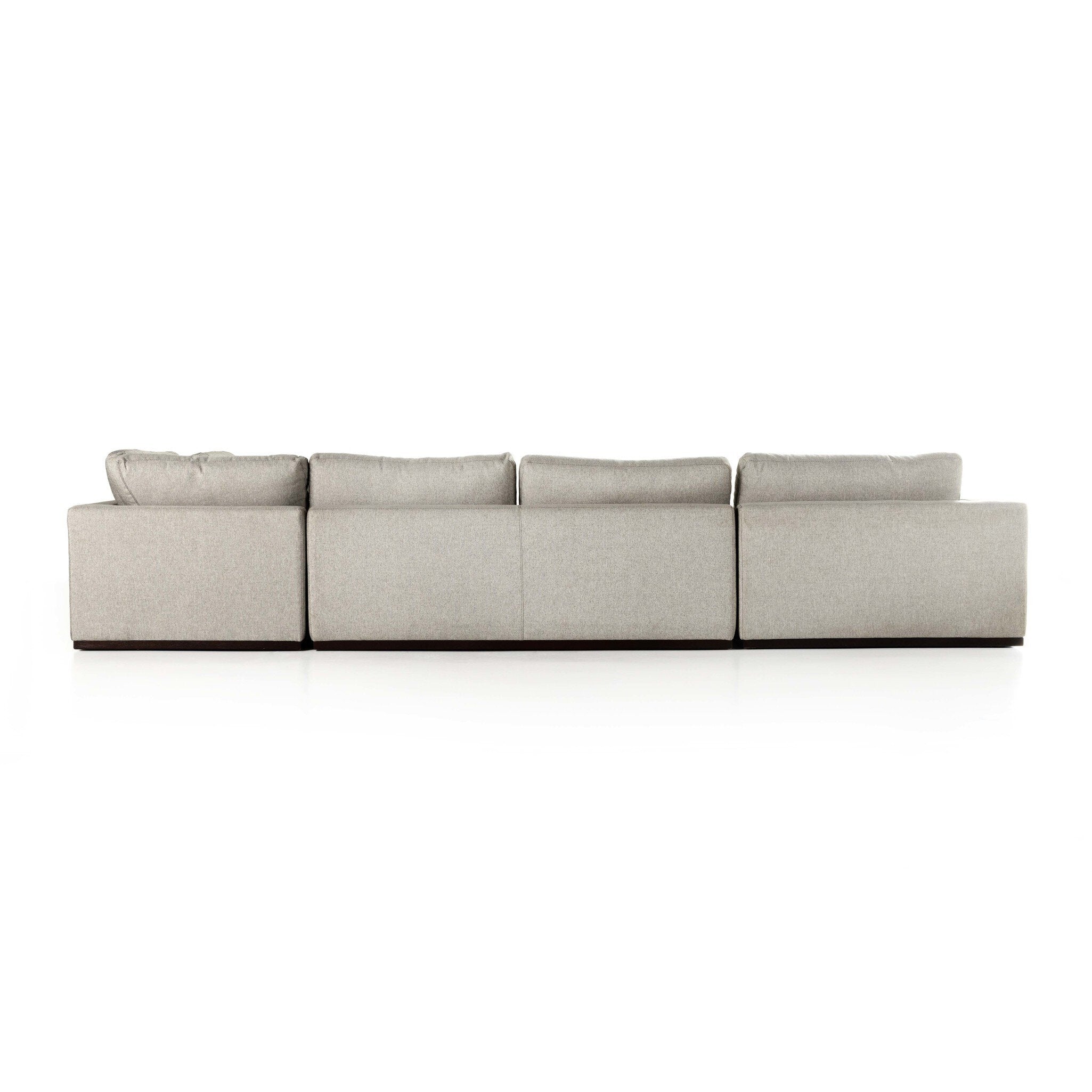 Colt 4-Piece Sectional - Aldred Silver | Left Chaise