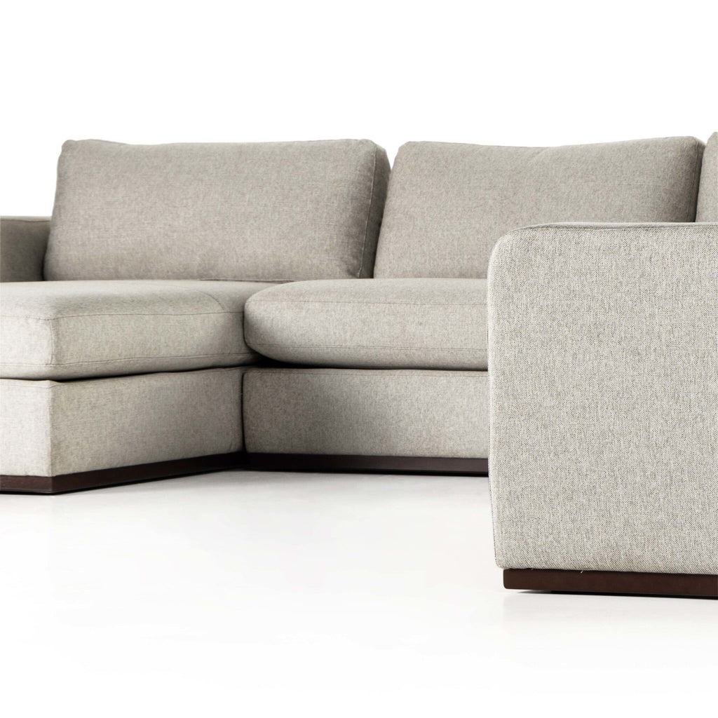 Colt 4-Piece Sectional - Aldred Silver | Left Chaise
