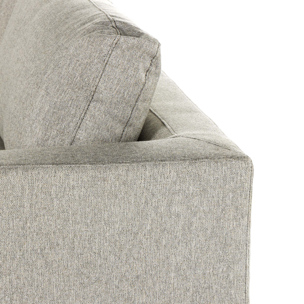 Colt 4-Piece Sectional - Aldred Silver | Left Chaise