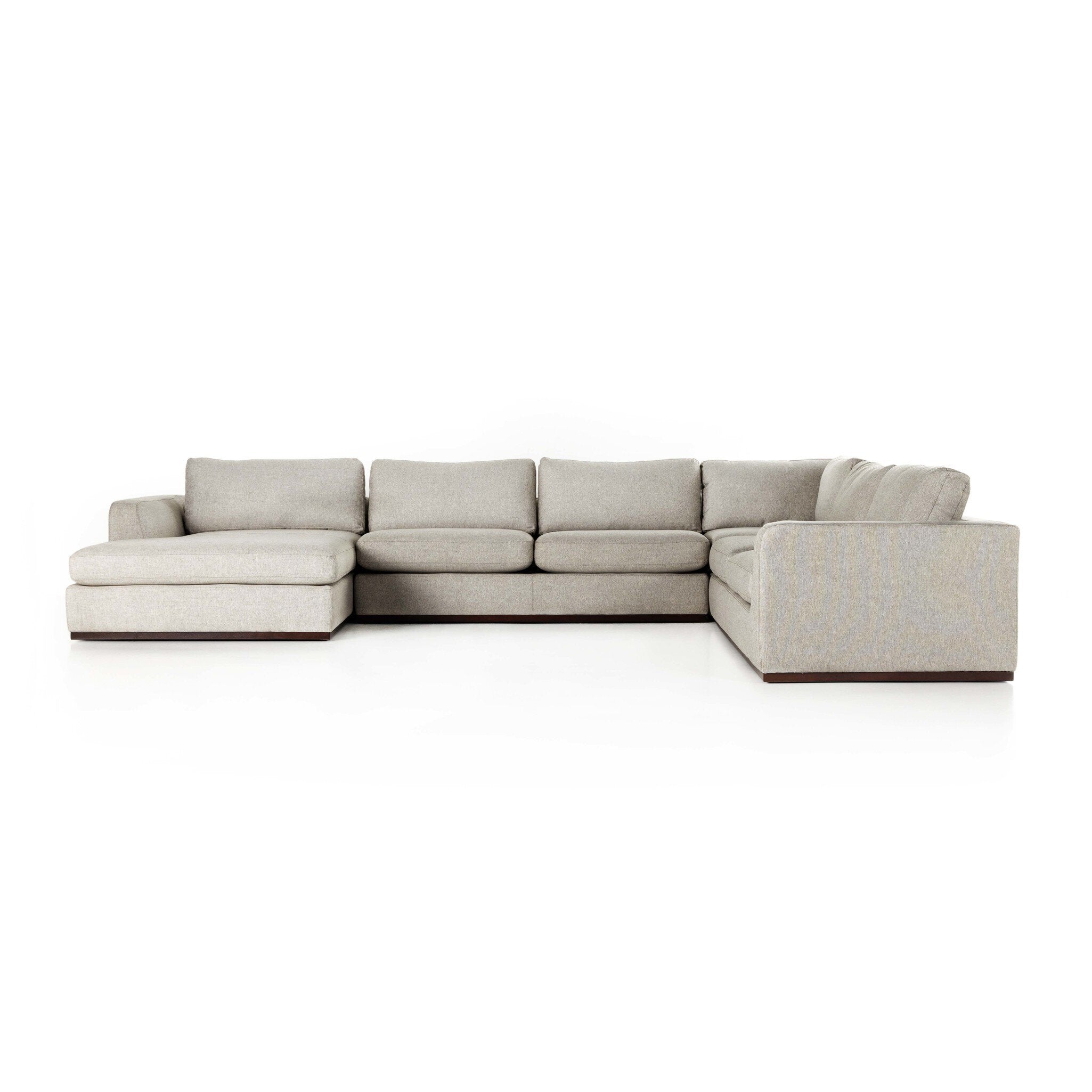 Colt 4-Piece Sectional - Aldred Silver | Left Chaise