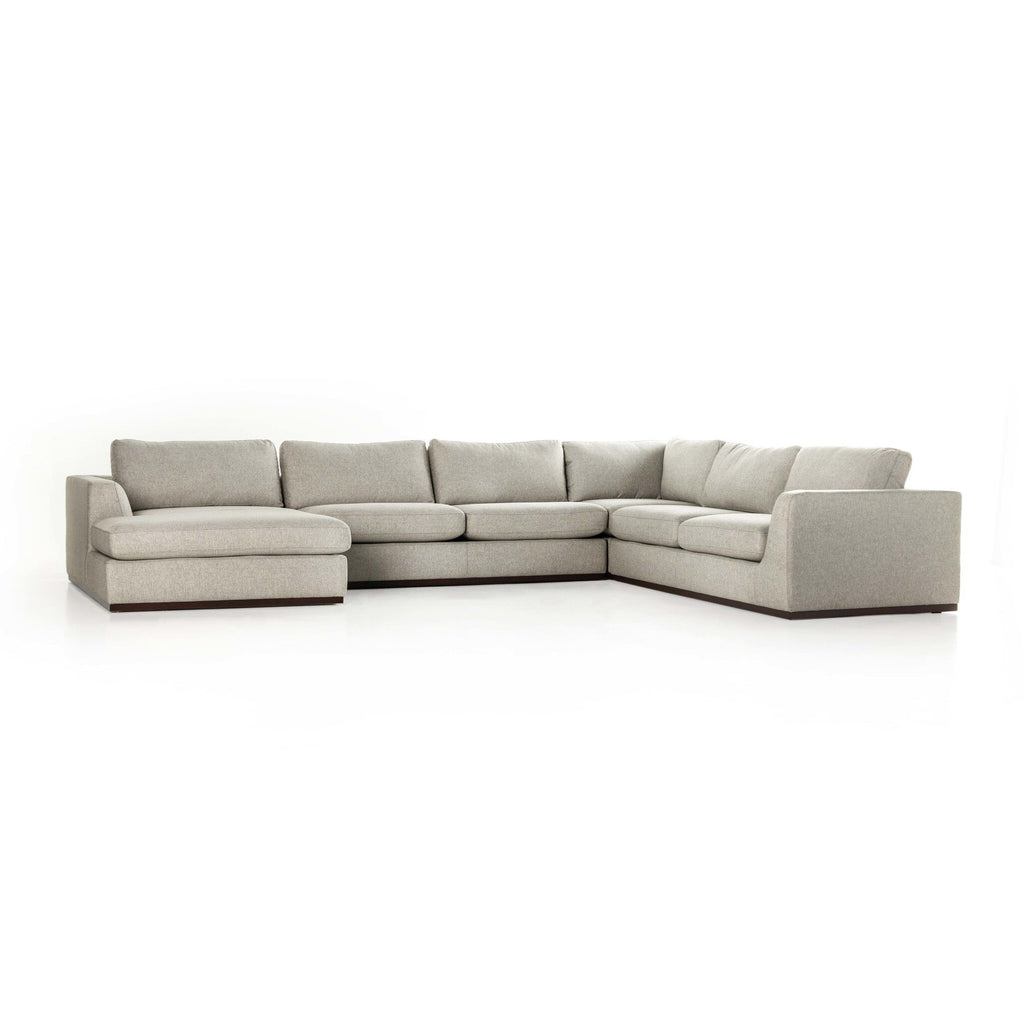 Colt 4-Piece Sectional - Aldred Silver | Left Chaise