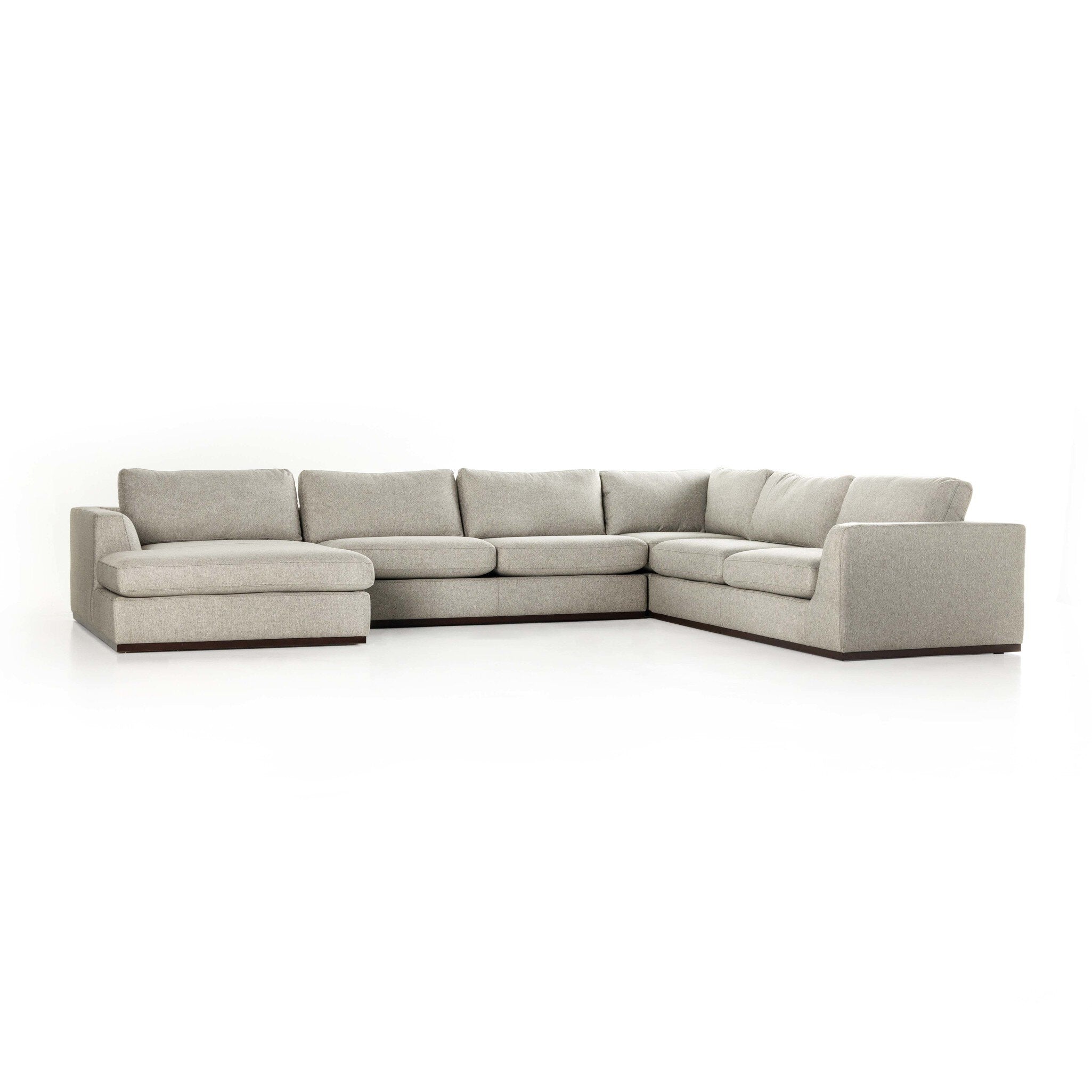 Colt 4-Piece Sectional - Aldred Silver | Left Chaise