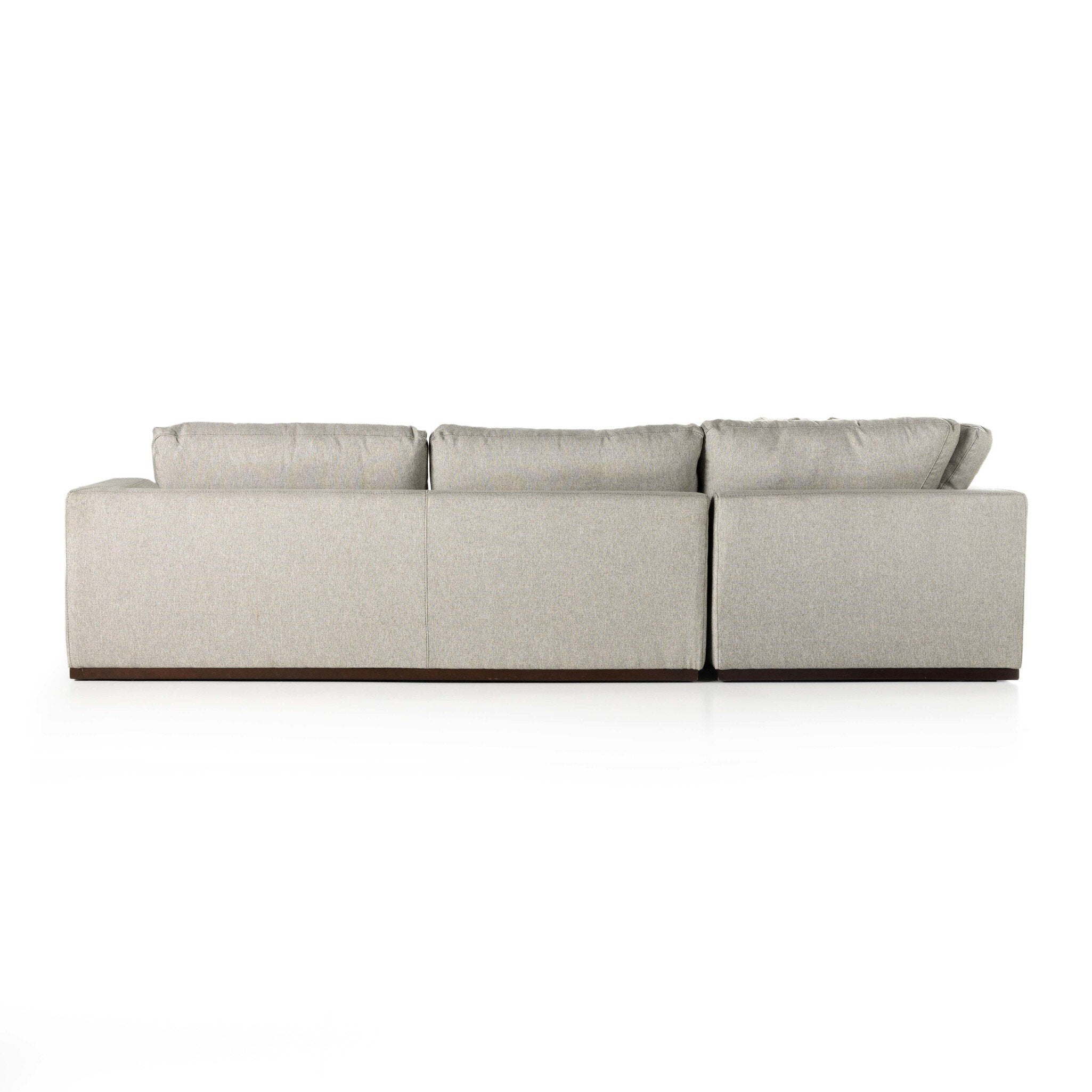 Colt 4-Piece Sectional - Aldred Silver | Left Chaise