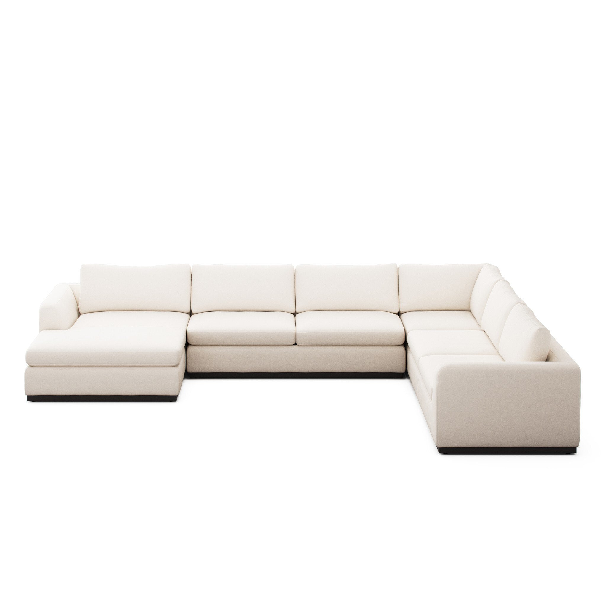 Colt 4-Piece Sectional - Crypton Nomad Marshmallow | Left Chaise