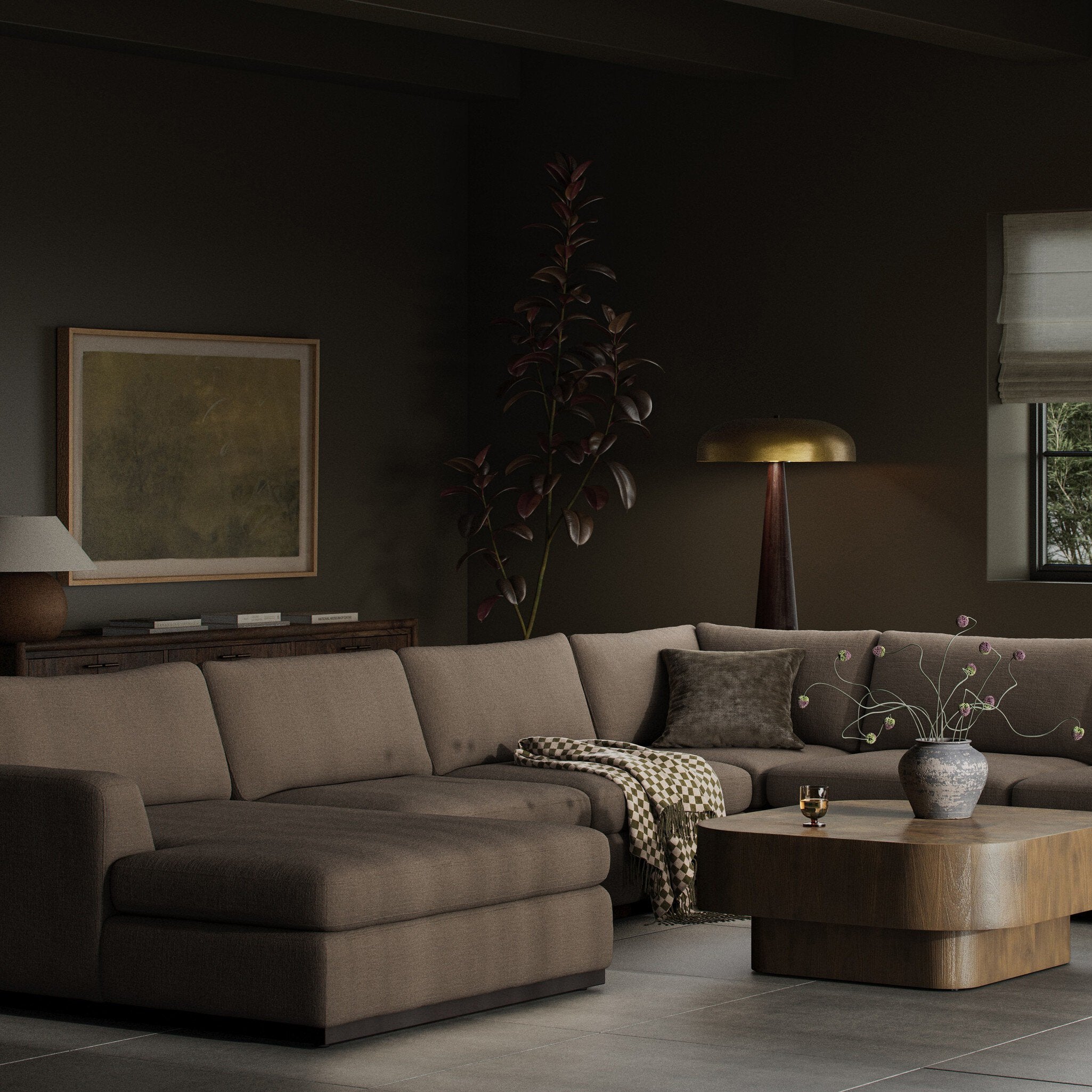 Colt 4-Piece Sectional - Savoy Coffee | Left Chaise