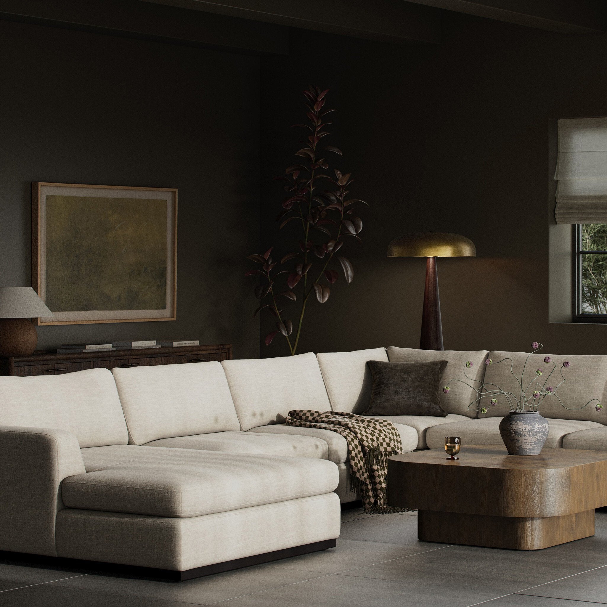 Colt 4-Piece Sectional - Savoy Parchment | Left Chaise