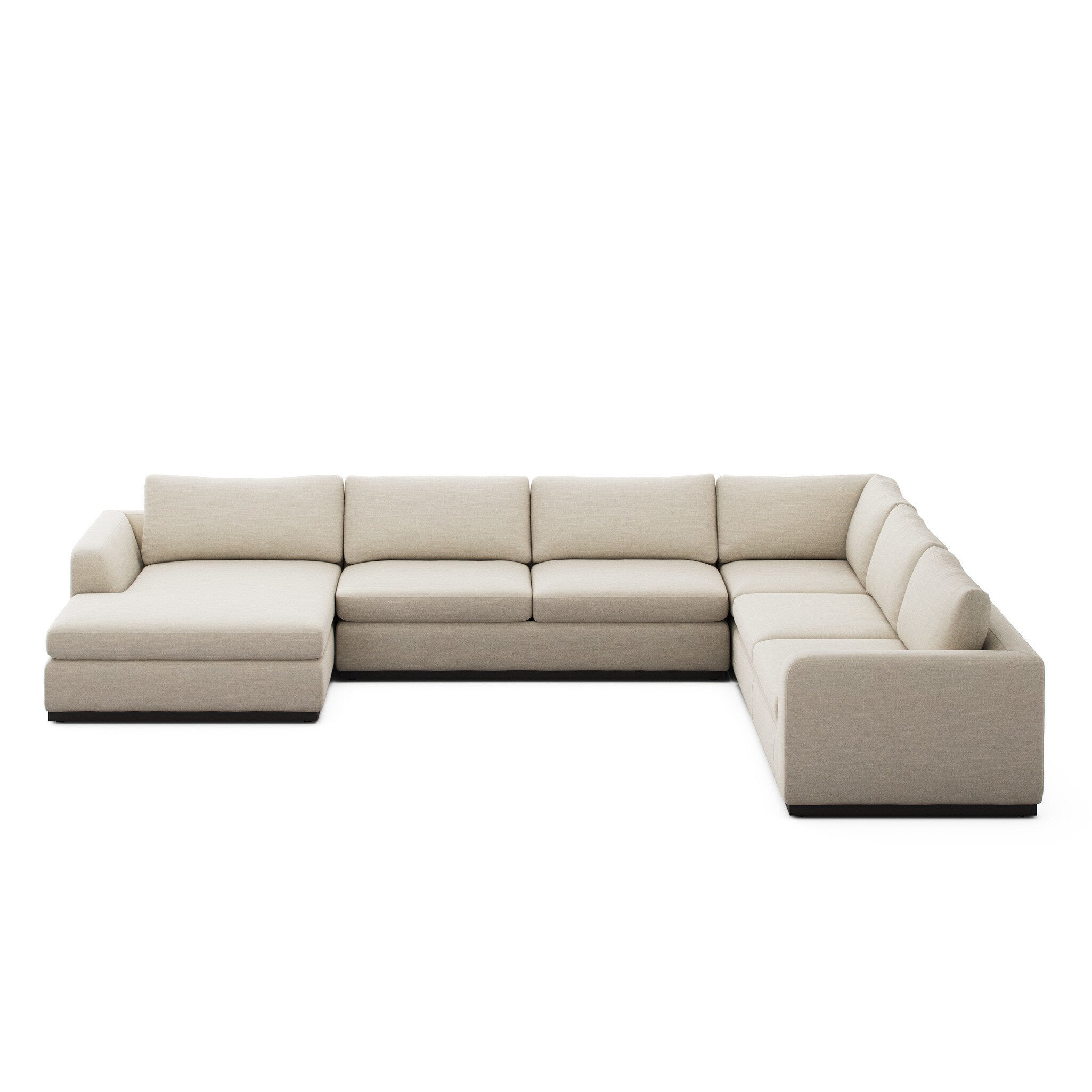 Colt 4-Piece Sectional - Savoy Parchment | Left Chaise