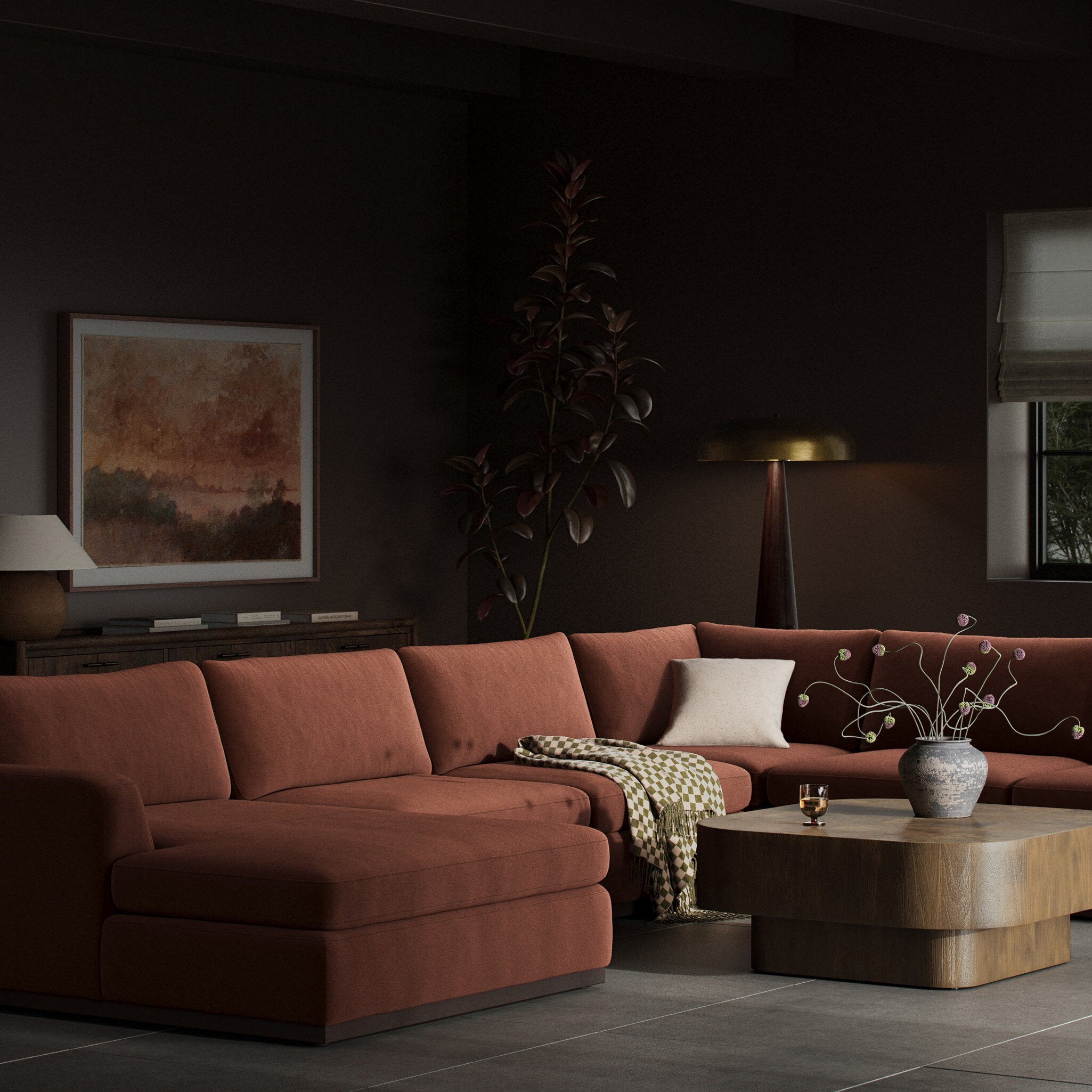 Colt 4-Piece Sectional - Surrey Auburn | Left Chaise